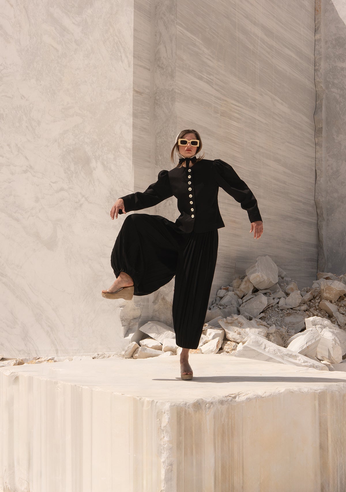 Black Laughing Oracle Trousers