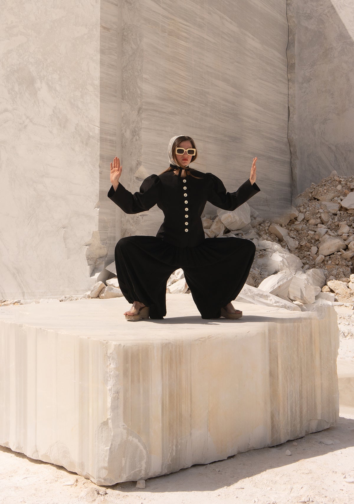 Black Laughing Oracle Trousers