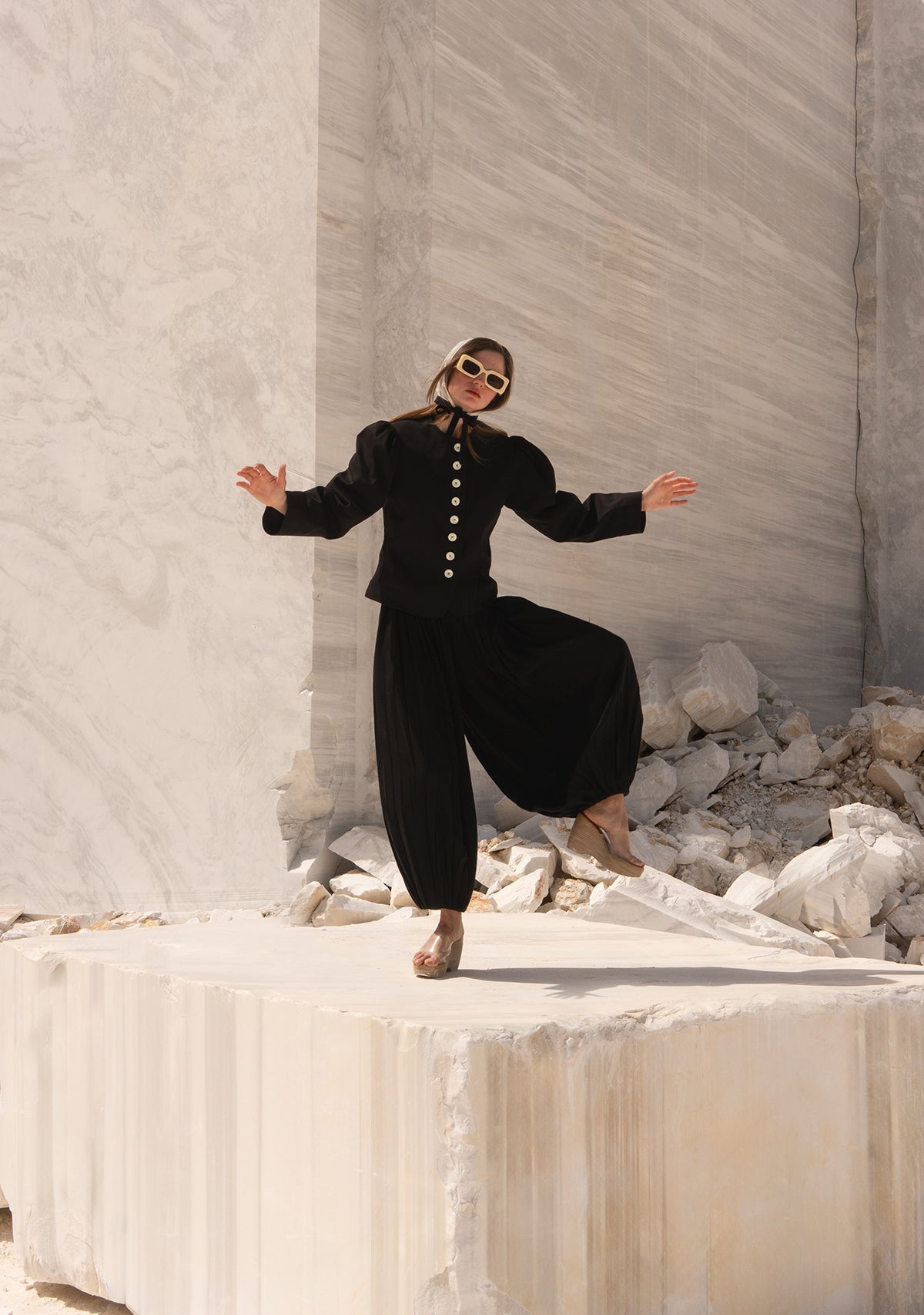 Black Laughing Oracle Trousers