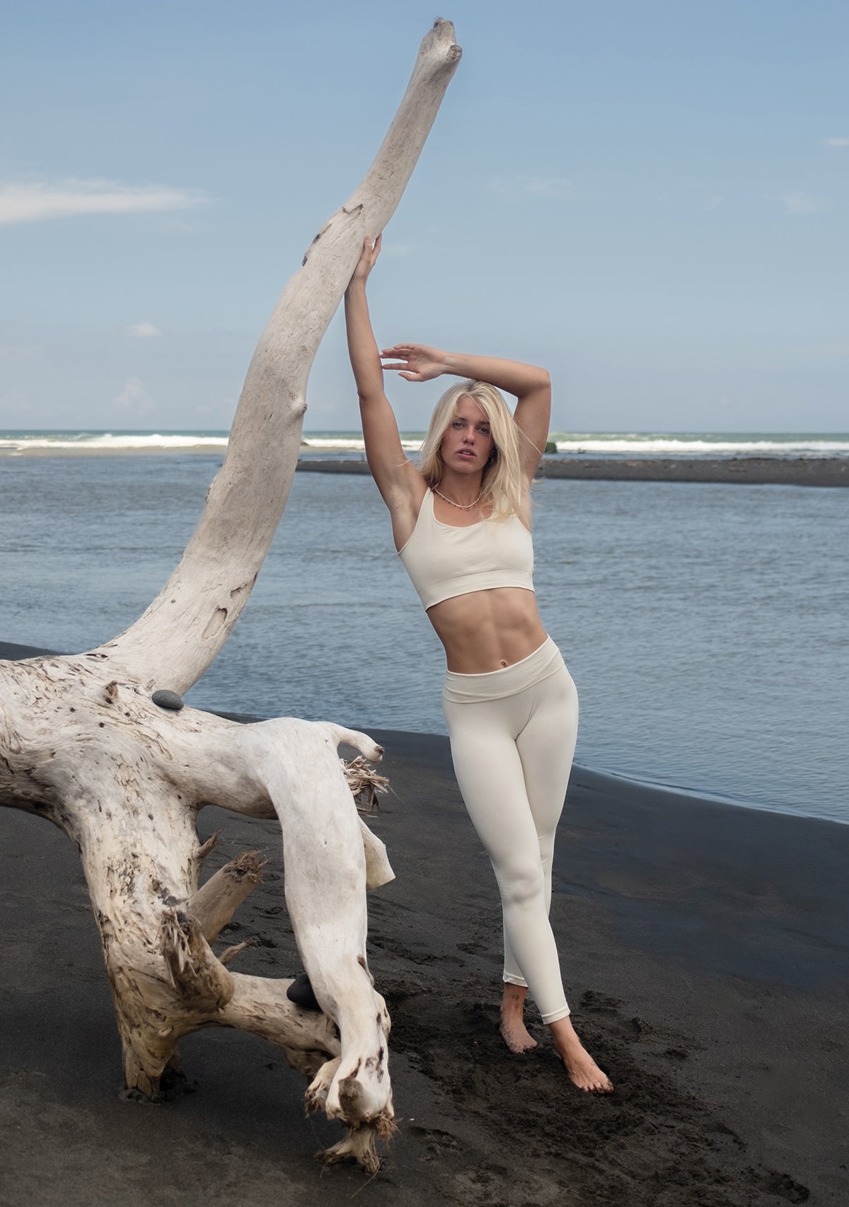 Kalça Destekli Yüksek Bel Dikişsiz Tayt