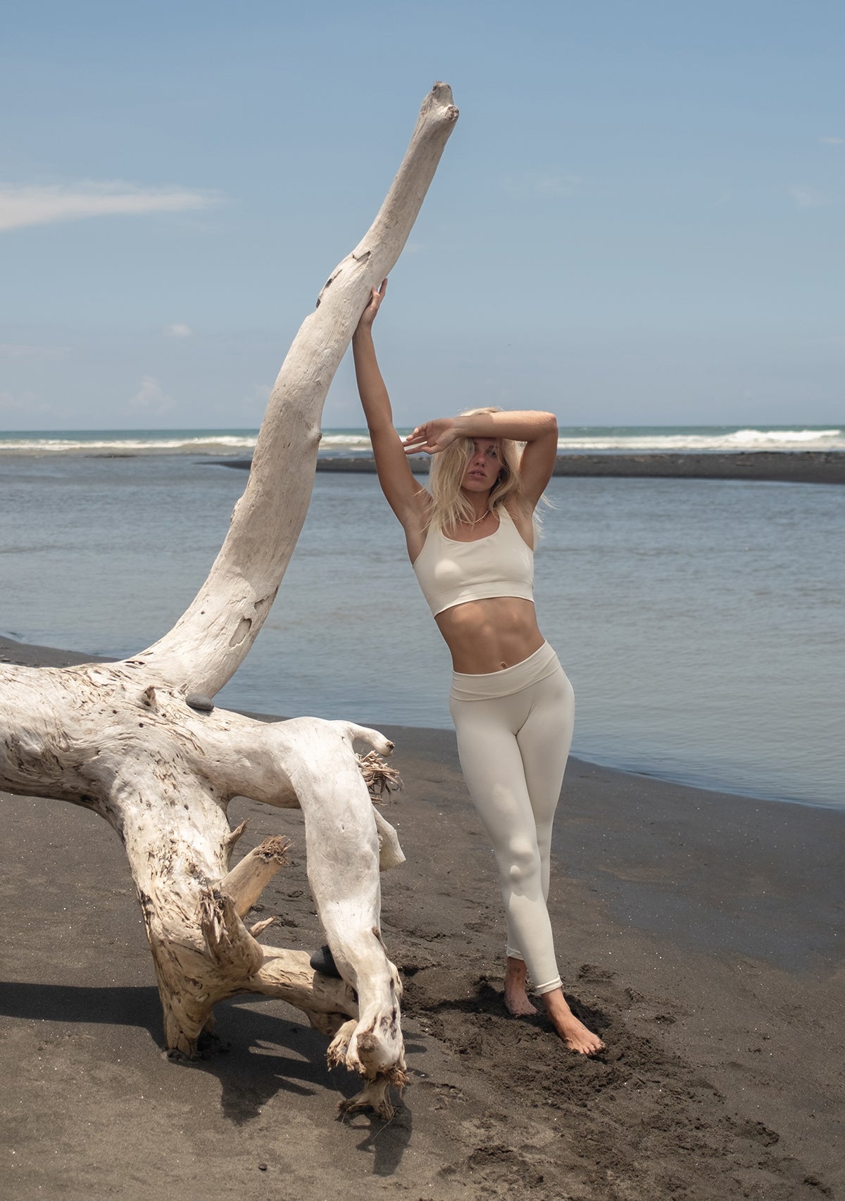 Kalça Destekli Yüksek Bel Dikişsiz Tayt