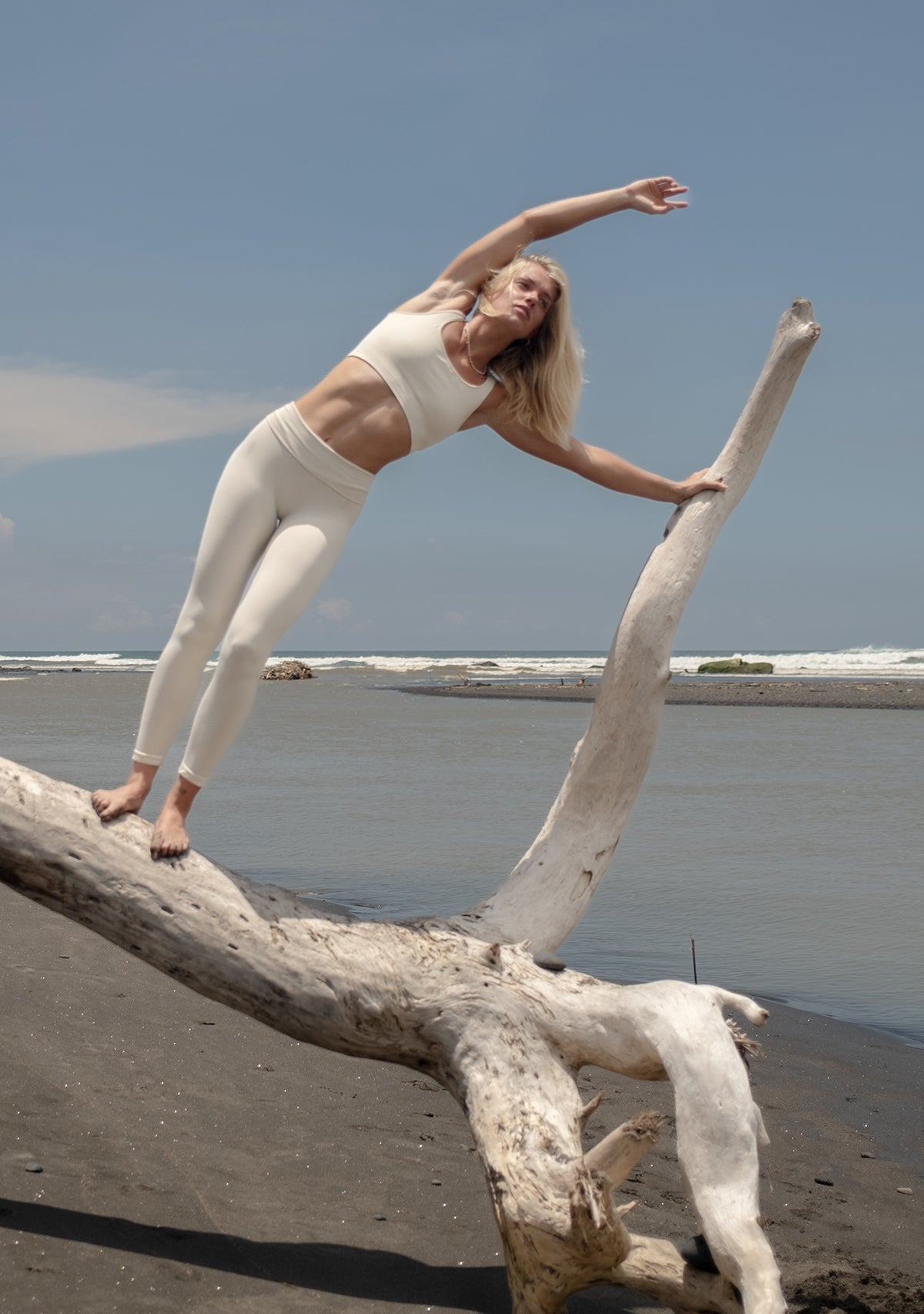 Kalça Destekli Yüksek Bel Dikişsiz Tayt