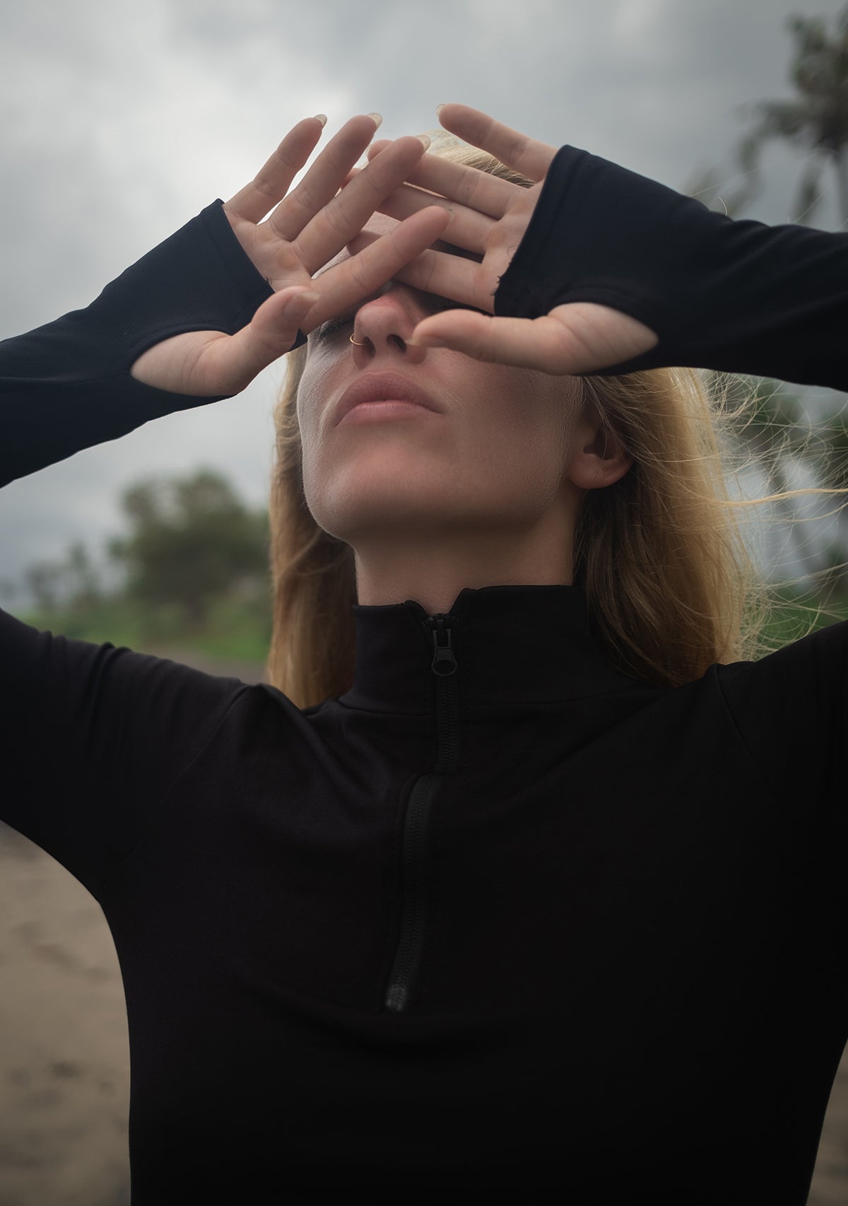 Yarım Fermuarlı Uzun Kollu Aktif Üst