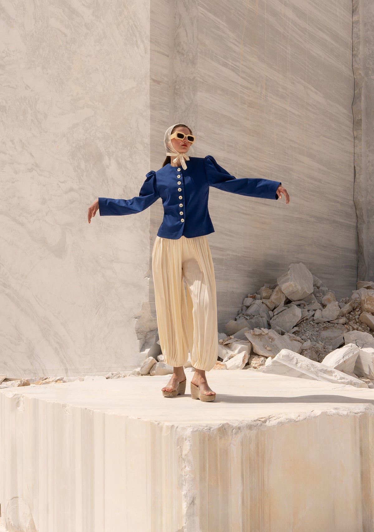 Cream Laughing Oracle Trousers