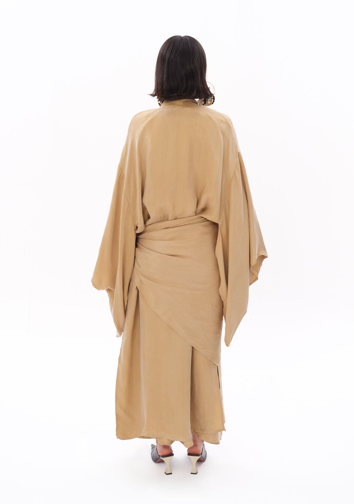 Açık Yeşil Luxe Tencel™ Kimono