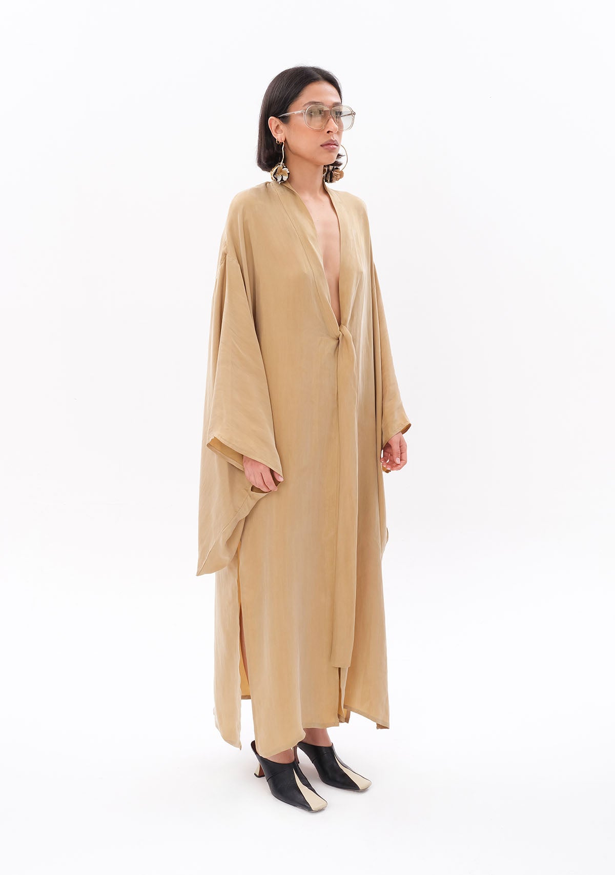 Açık Yeşil Luxe Tencel™ Kimono