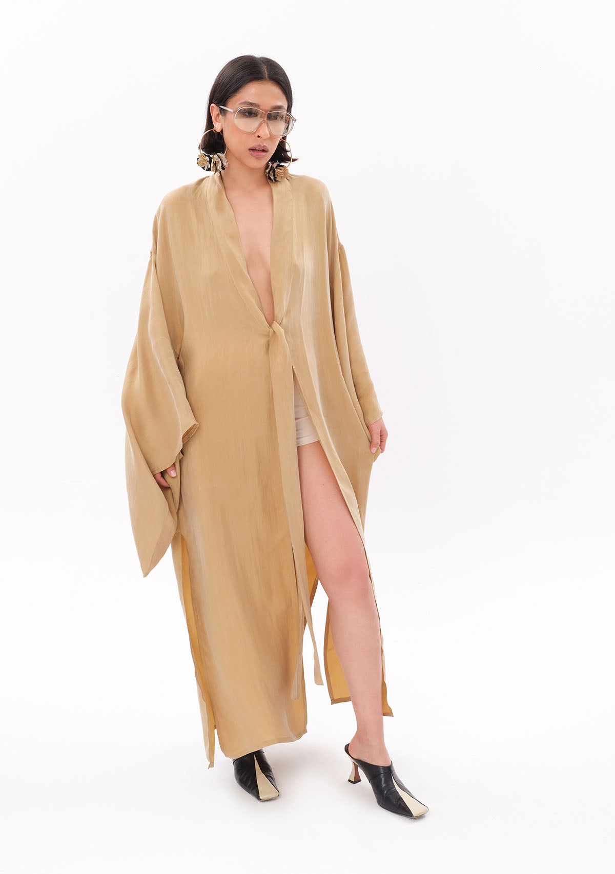 Açık Yeşil Luxe Tencel™ Kimono