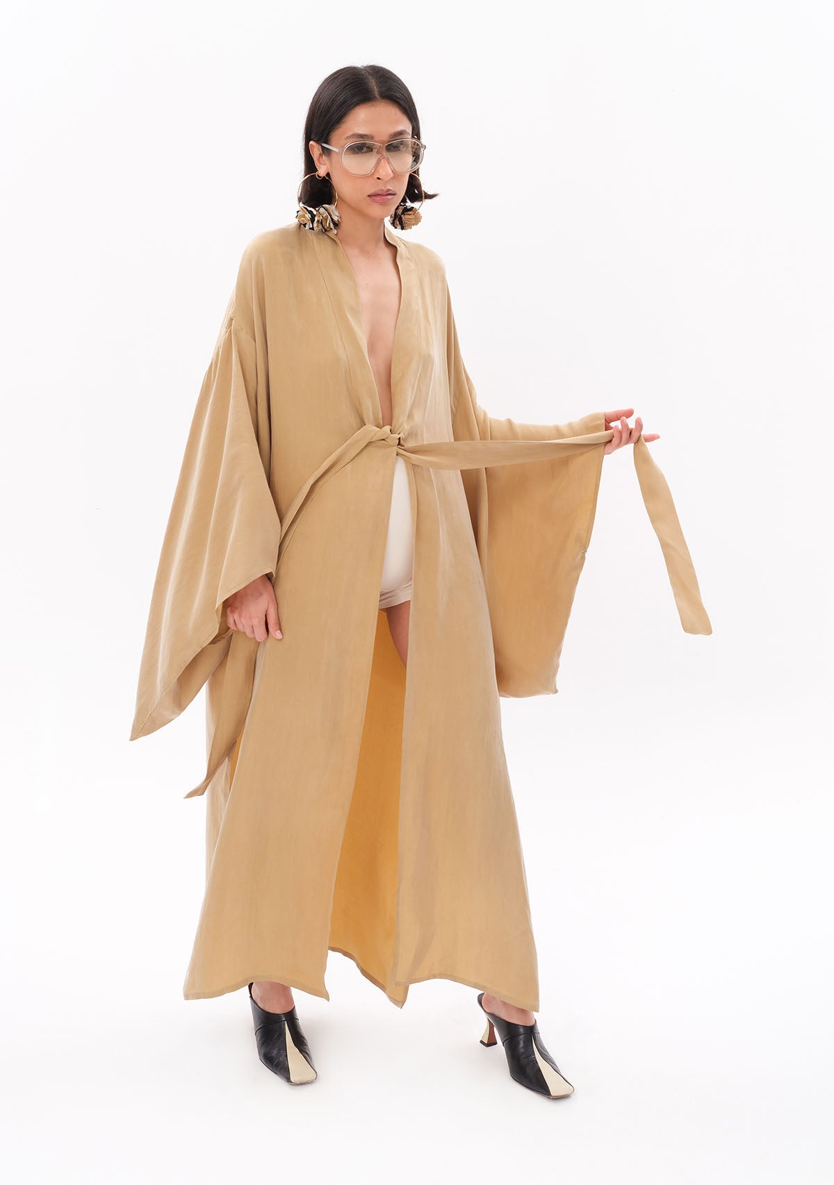 Açık Yeşil Luxe Tencel™ Kimono