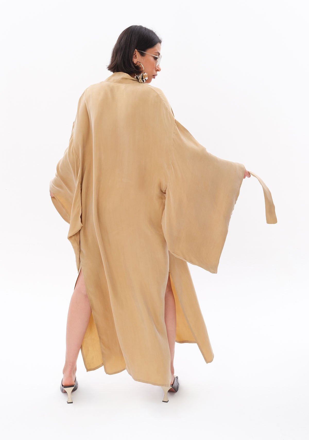 Açık Yeşil Luxe Tencel™ Kimono