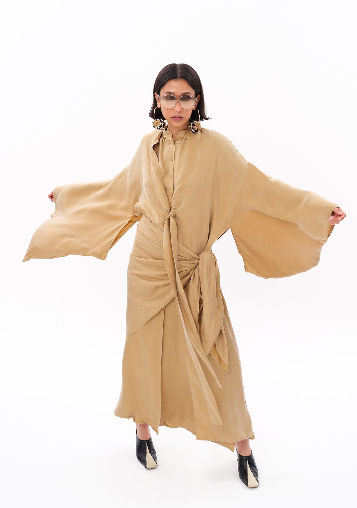Açık Yeşil Luxe Tencel™ Kimono