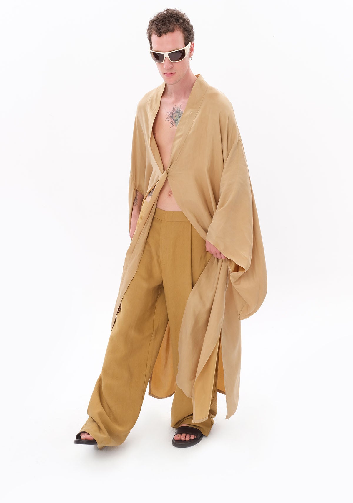 Açık Yeşil Luxe Tencel™ Kimono