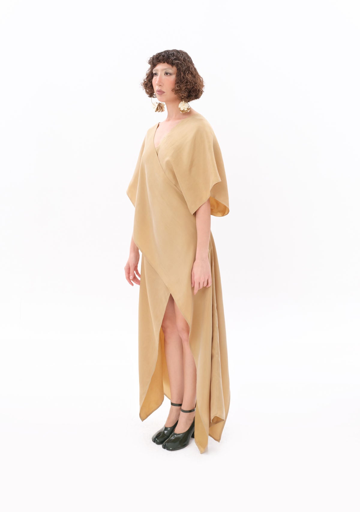 Bej Luxe Tencel™ Elbise
