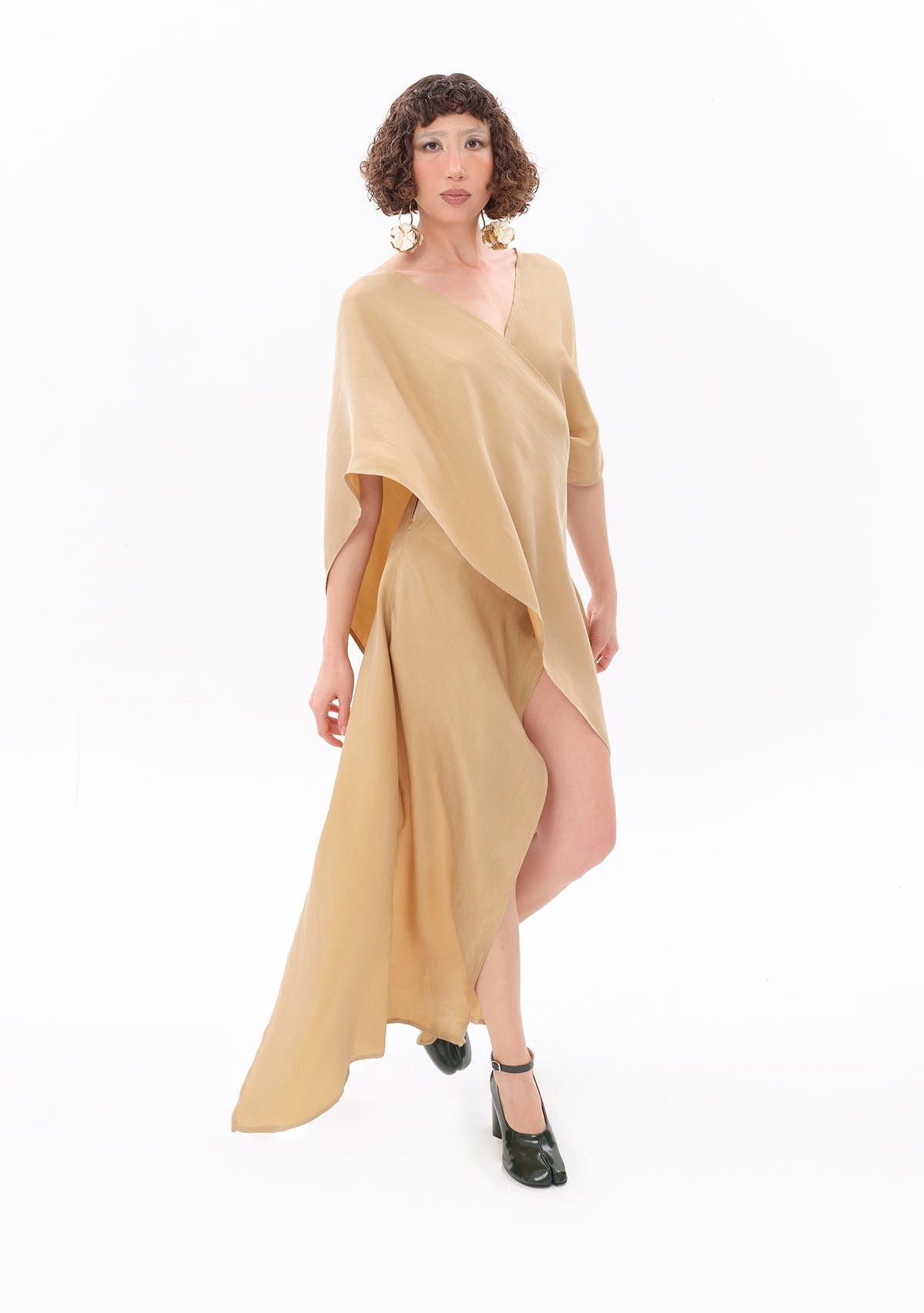 Bej Luxe Tencel™ Elbise