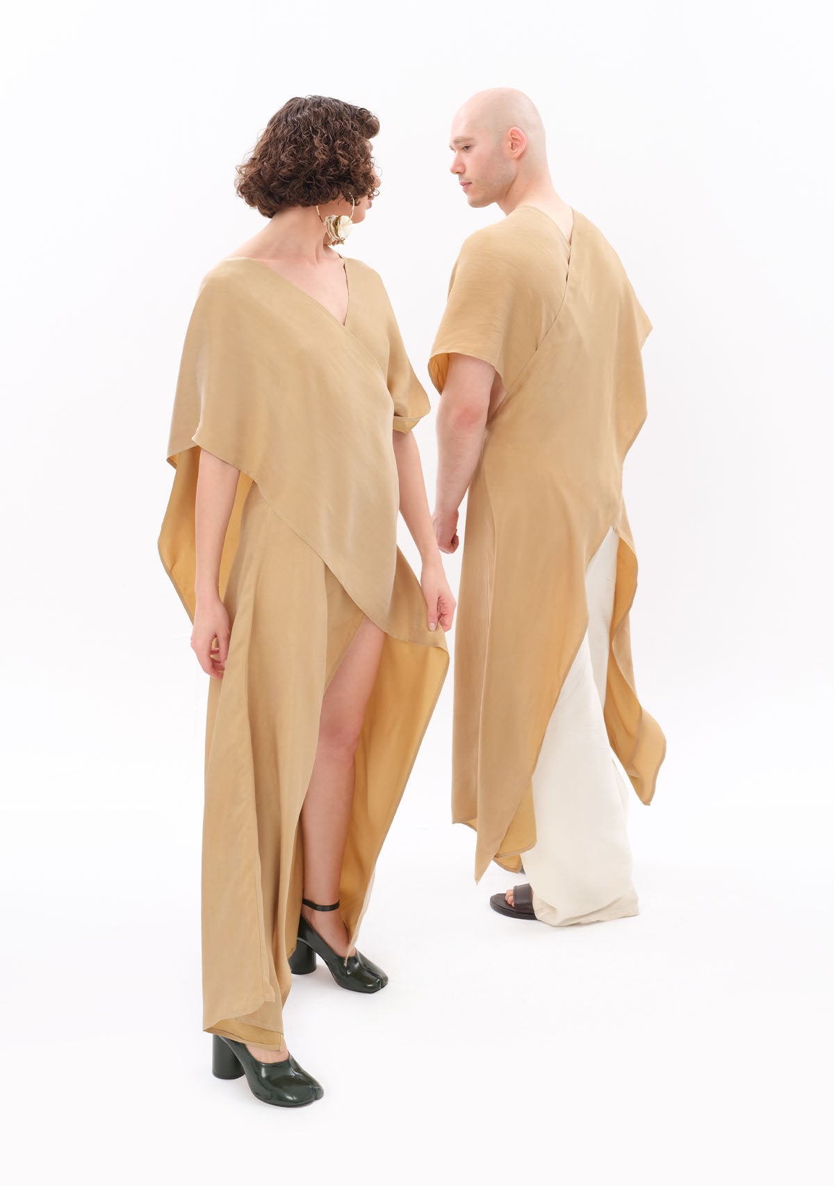 Bej Luxe Tencel™ Elbise
