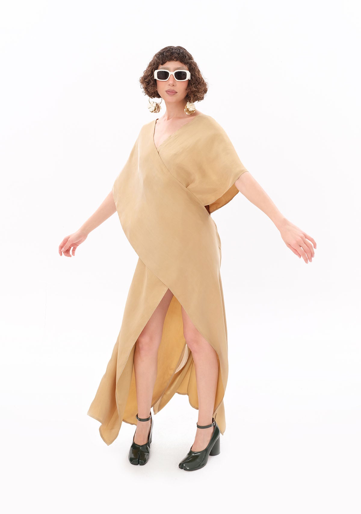 Bej Luxe Tencel™ Elbise
