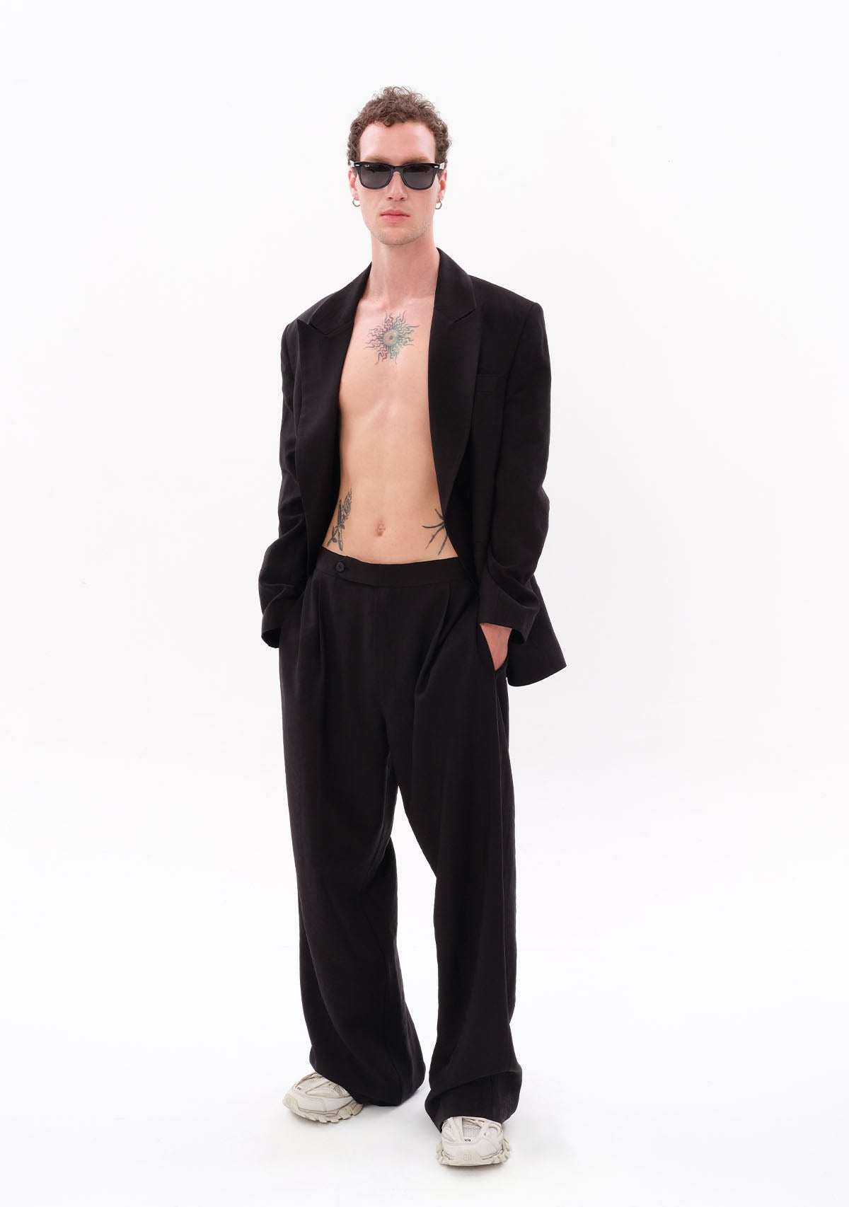 Siyah Tencel™ Pantolon
