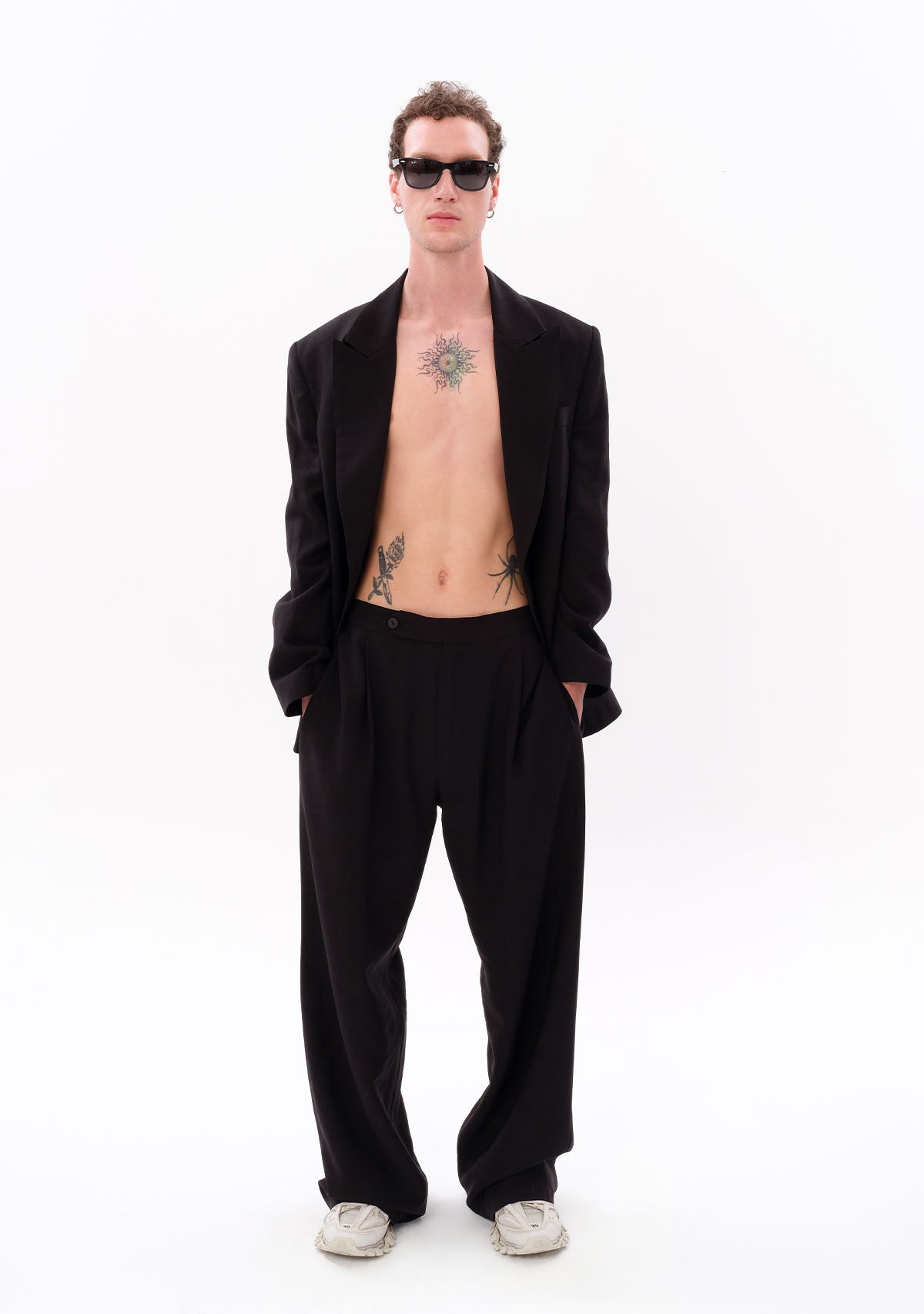 Siyah Tencel™ Pantolon