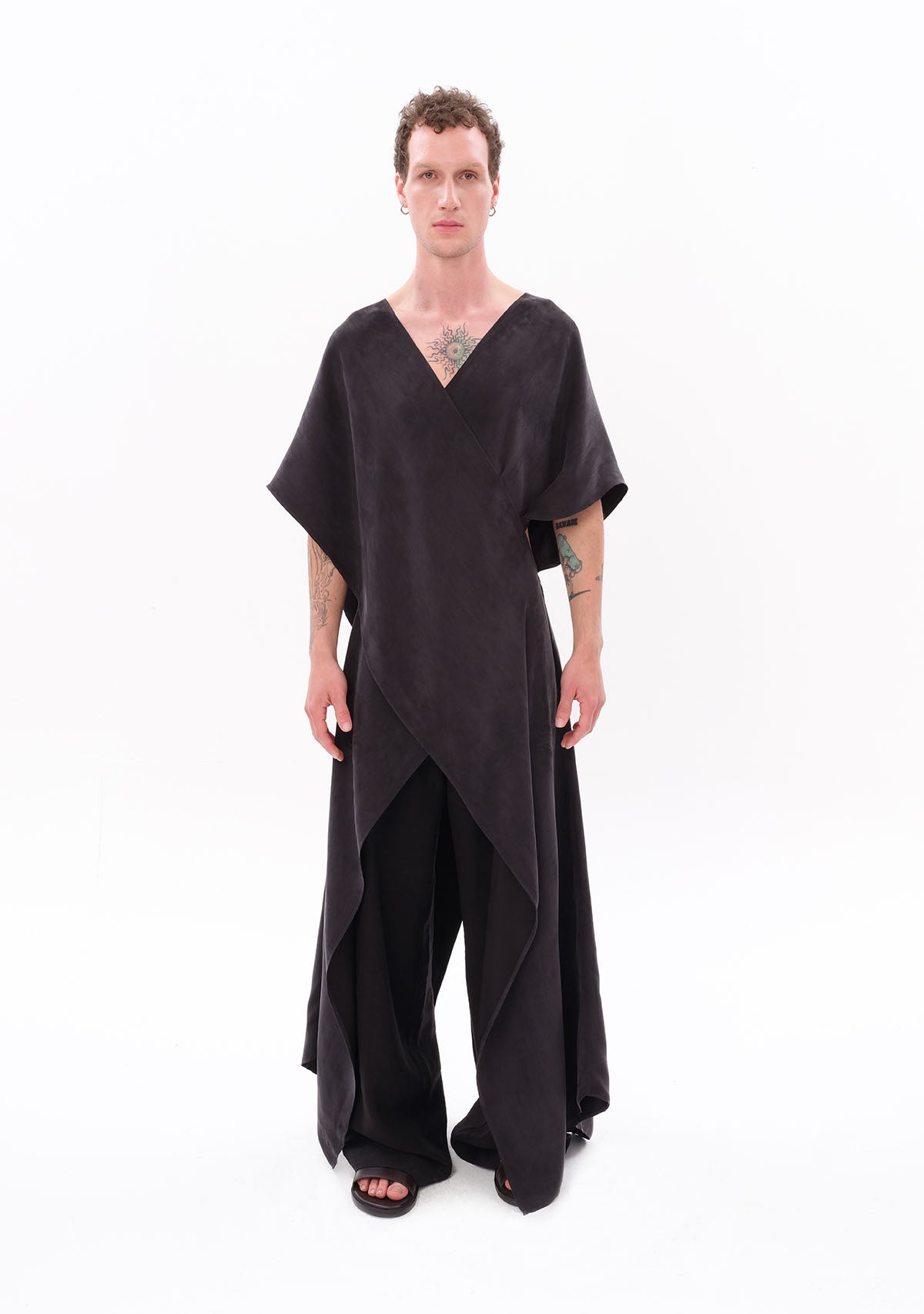 Antrasit Luxe Tencel™ Elbise