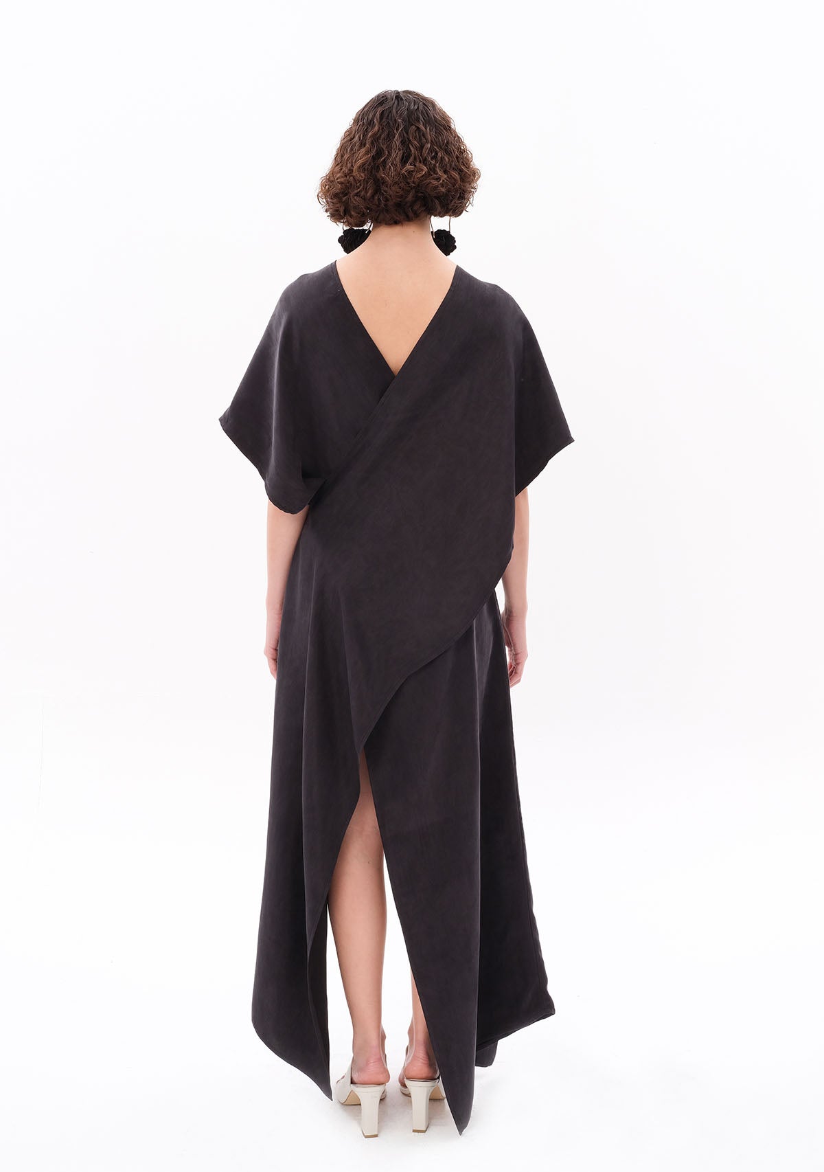 Antrasit Luxe Tencel™ Elbise