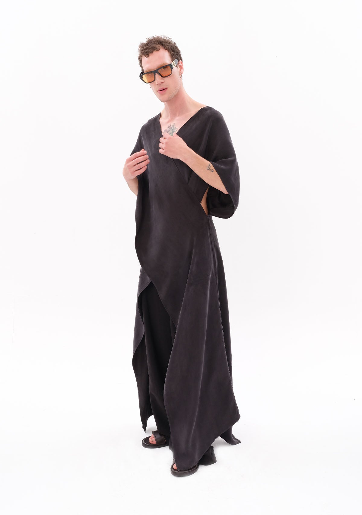 Antrasit Luxe Tencel™ Elbise