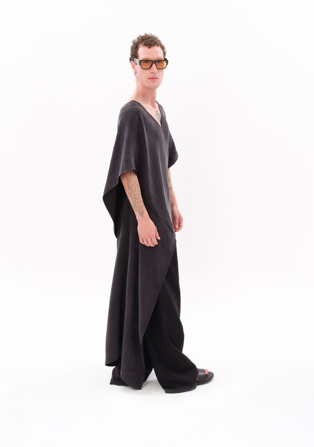 Antrasit Luxe Tencel™ Elbise