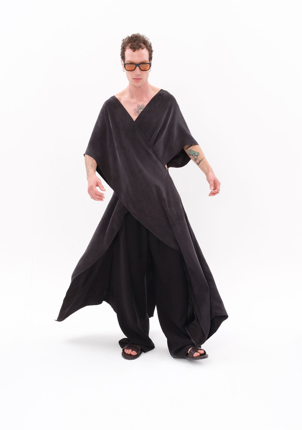 Antrasit Luxe Tencel™ Elbise