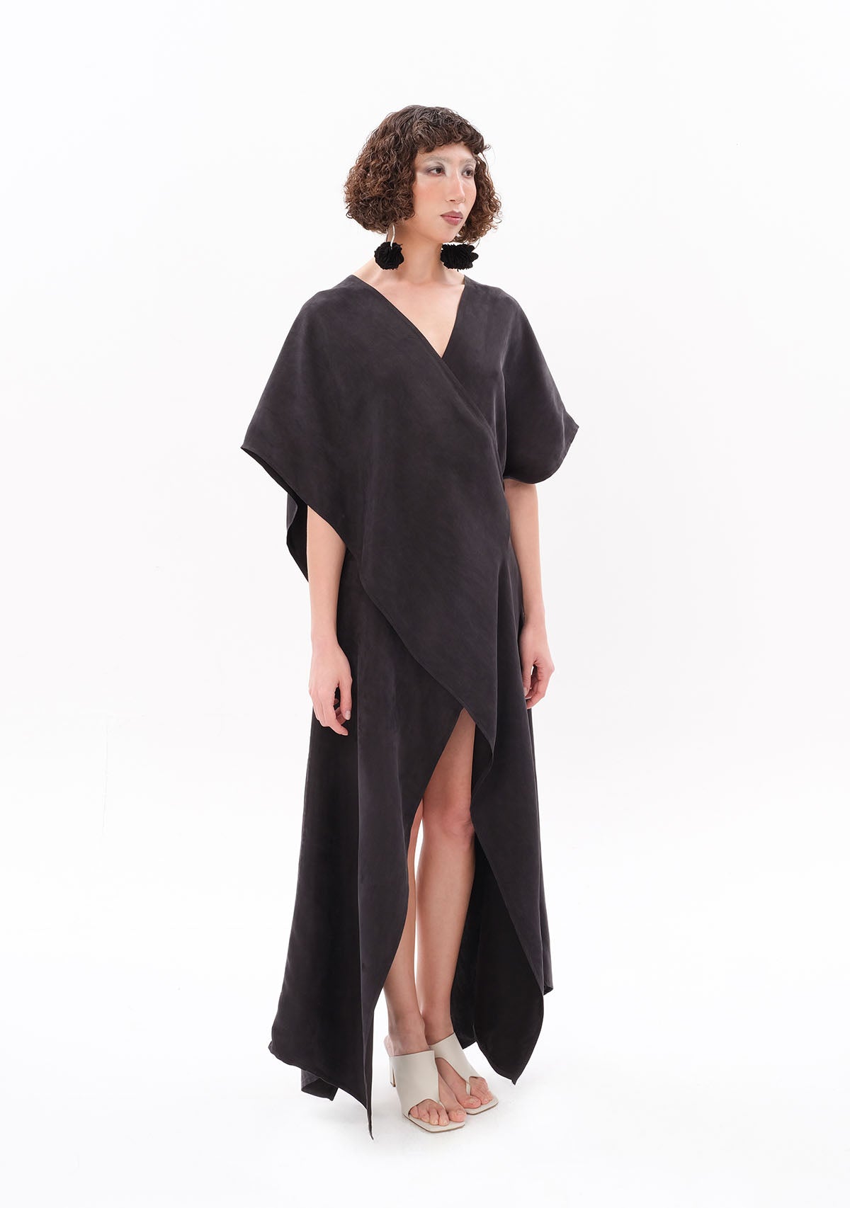 Antrasit Luxe Tencel™ Elbise