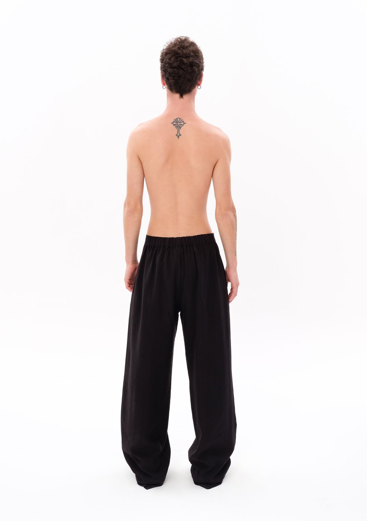 Siyah Tencel™ Pantolon