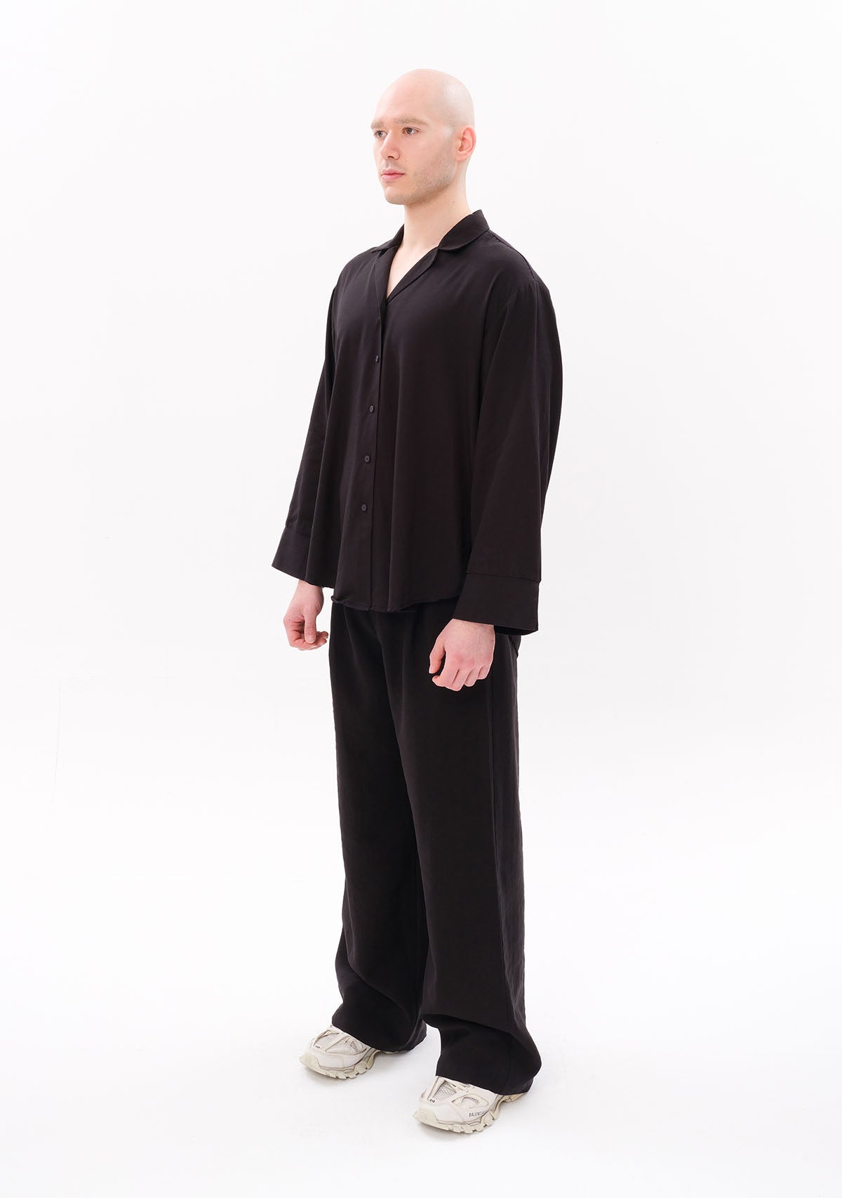 Black Tencel™ Oversize Shirt