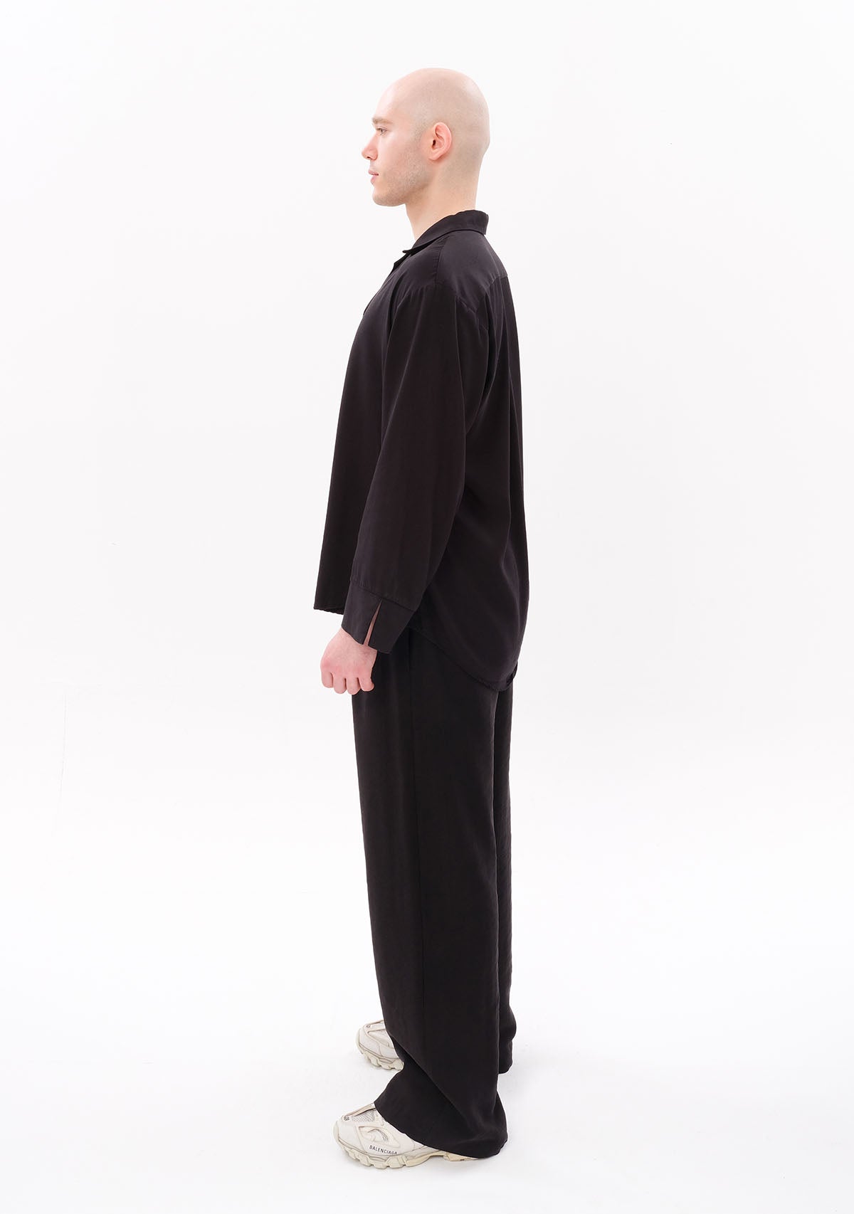 Black Tencel™ Oversize Shirt
