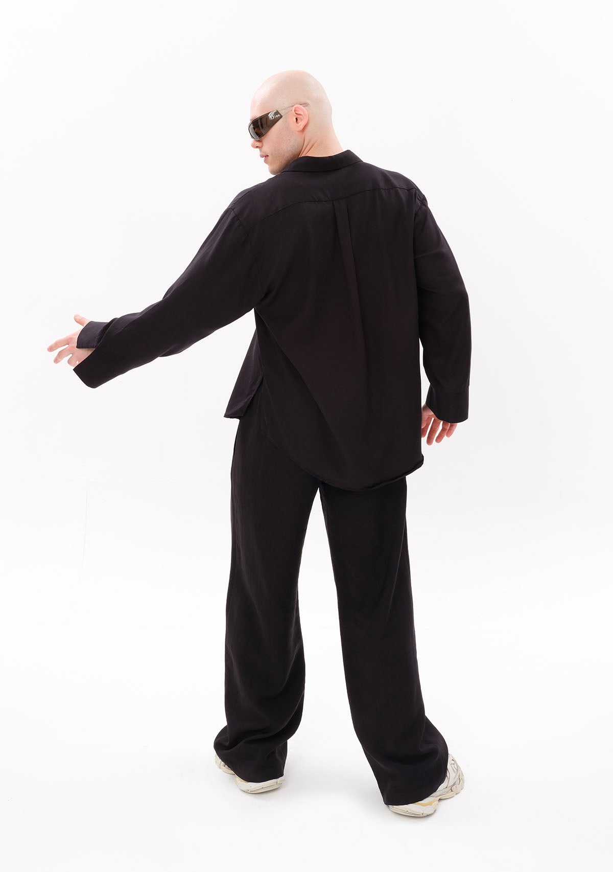 Black Tencel™ Oversize Shirt