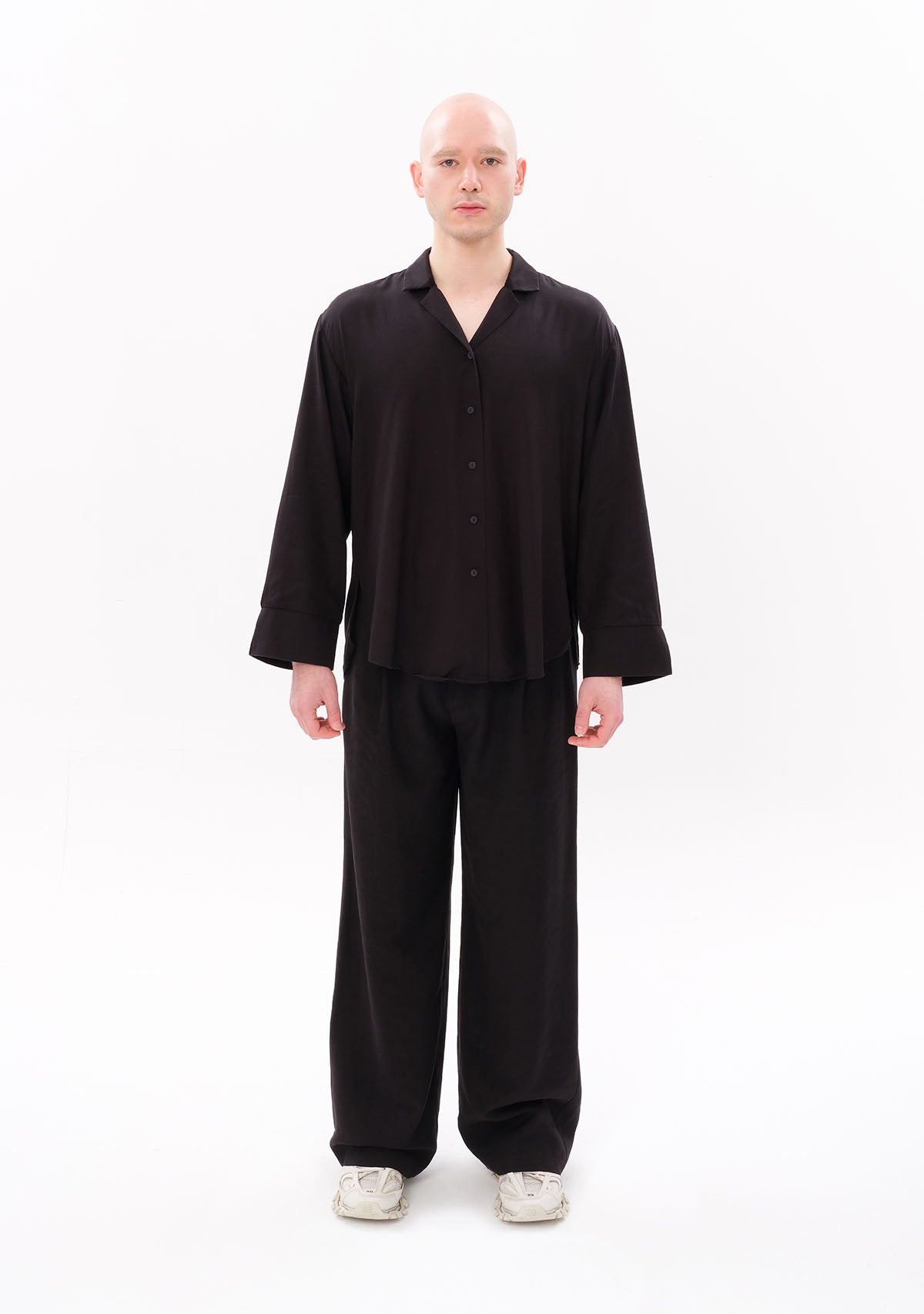 Black Tencel™ Oversize Shirt