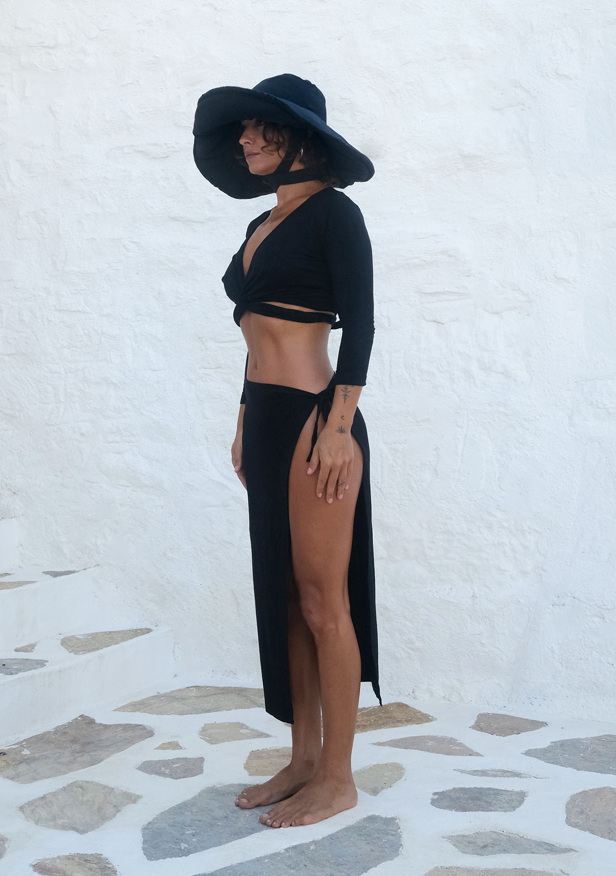 Black Long Pareo