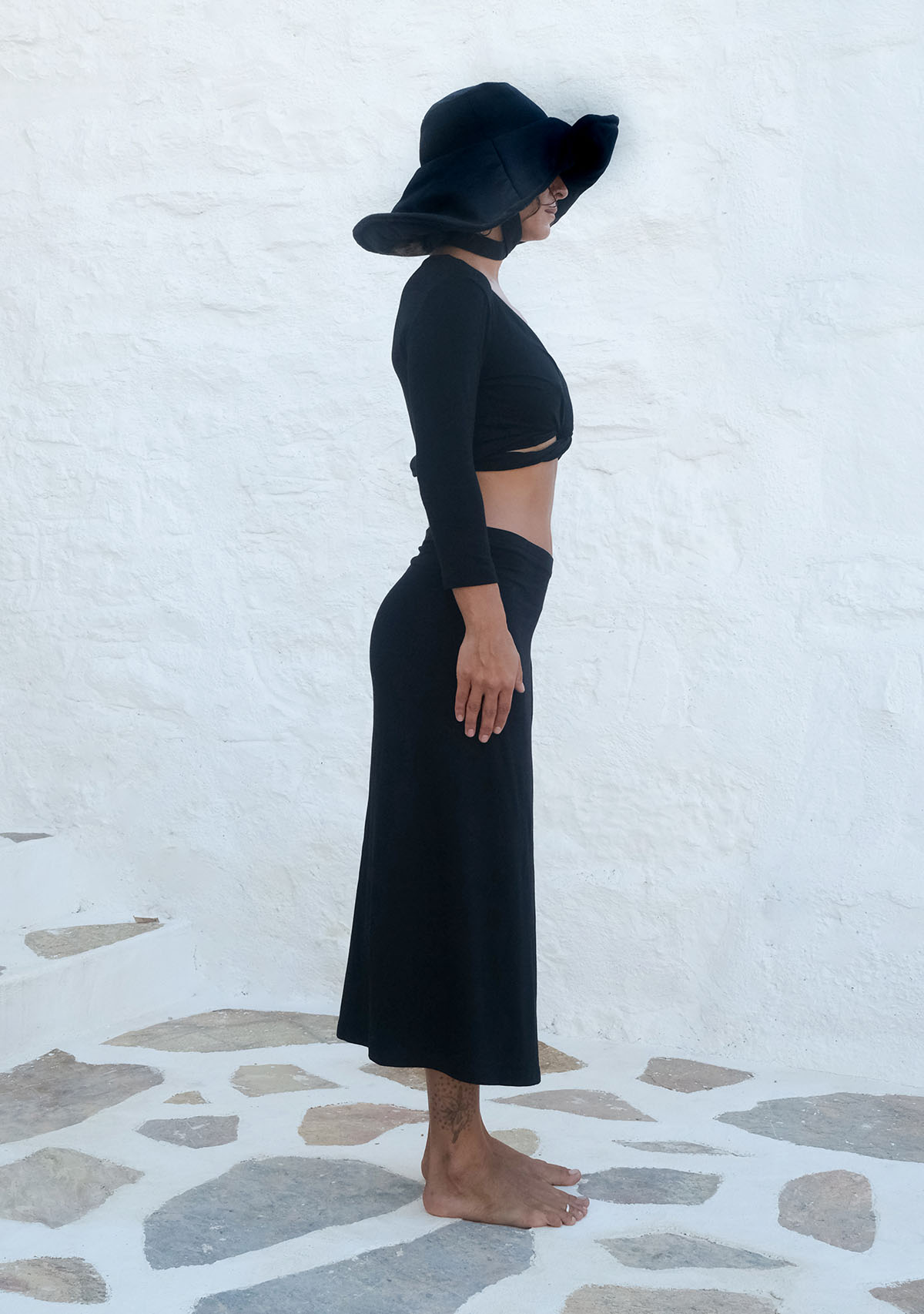 Black Long Pareo