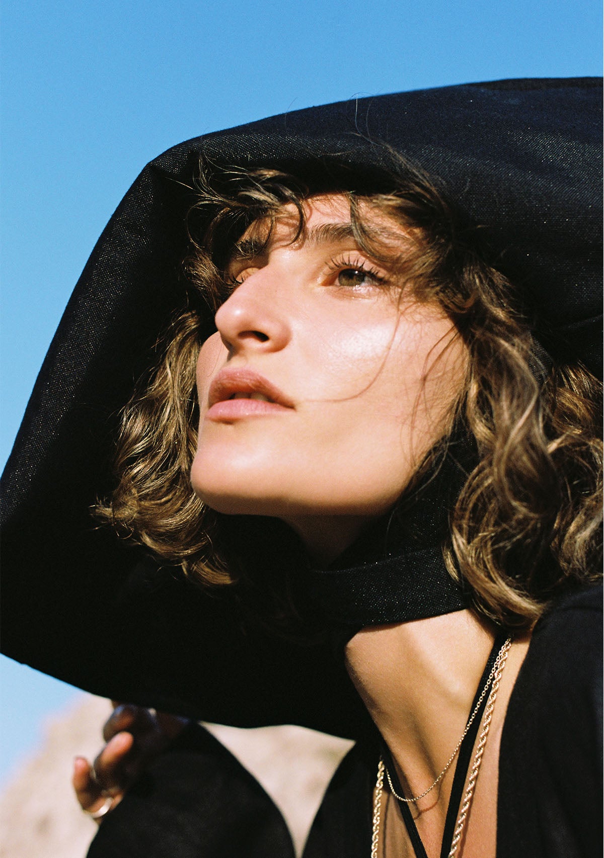 Black Confetti Hat