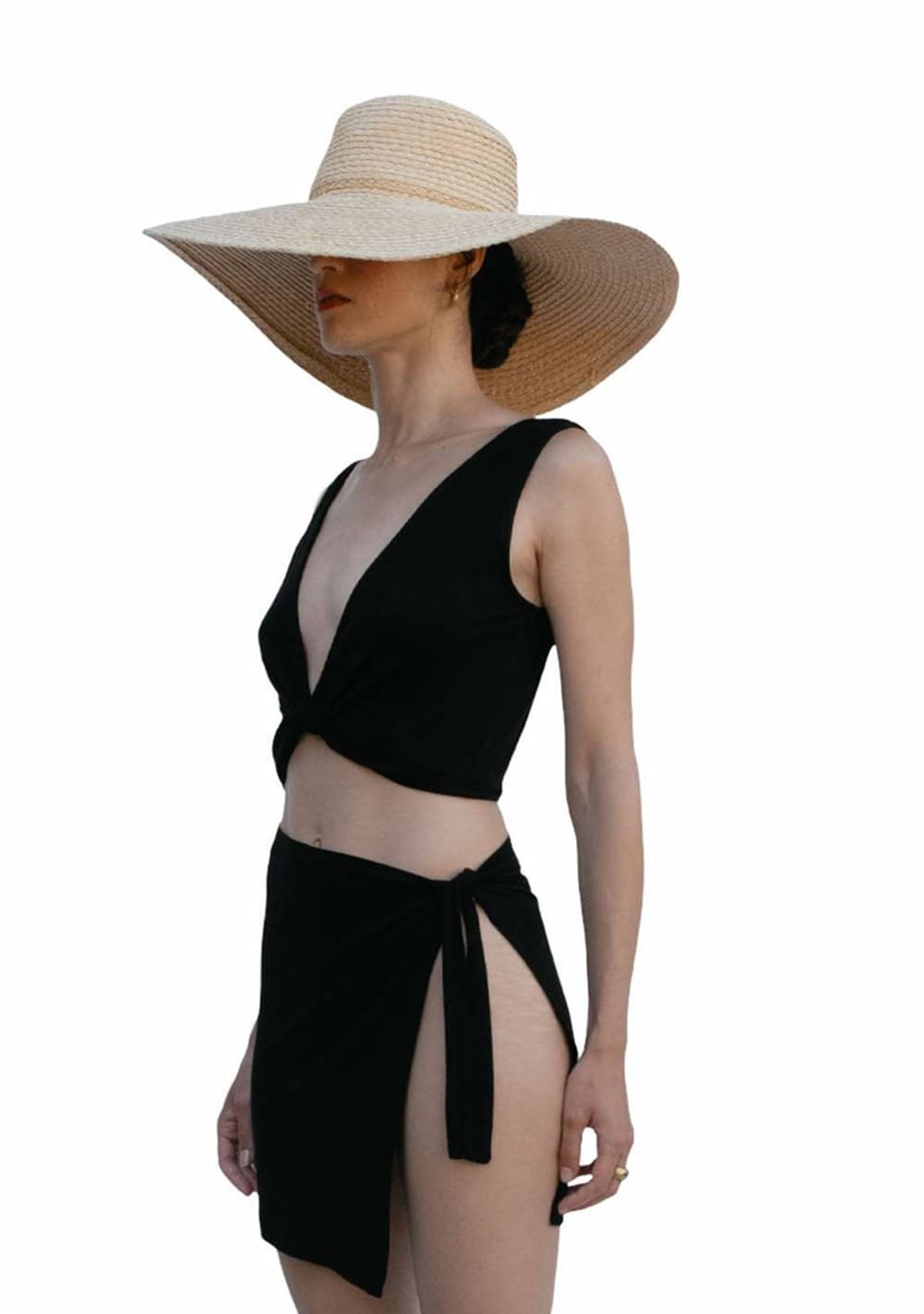 Black Wrap Top