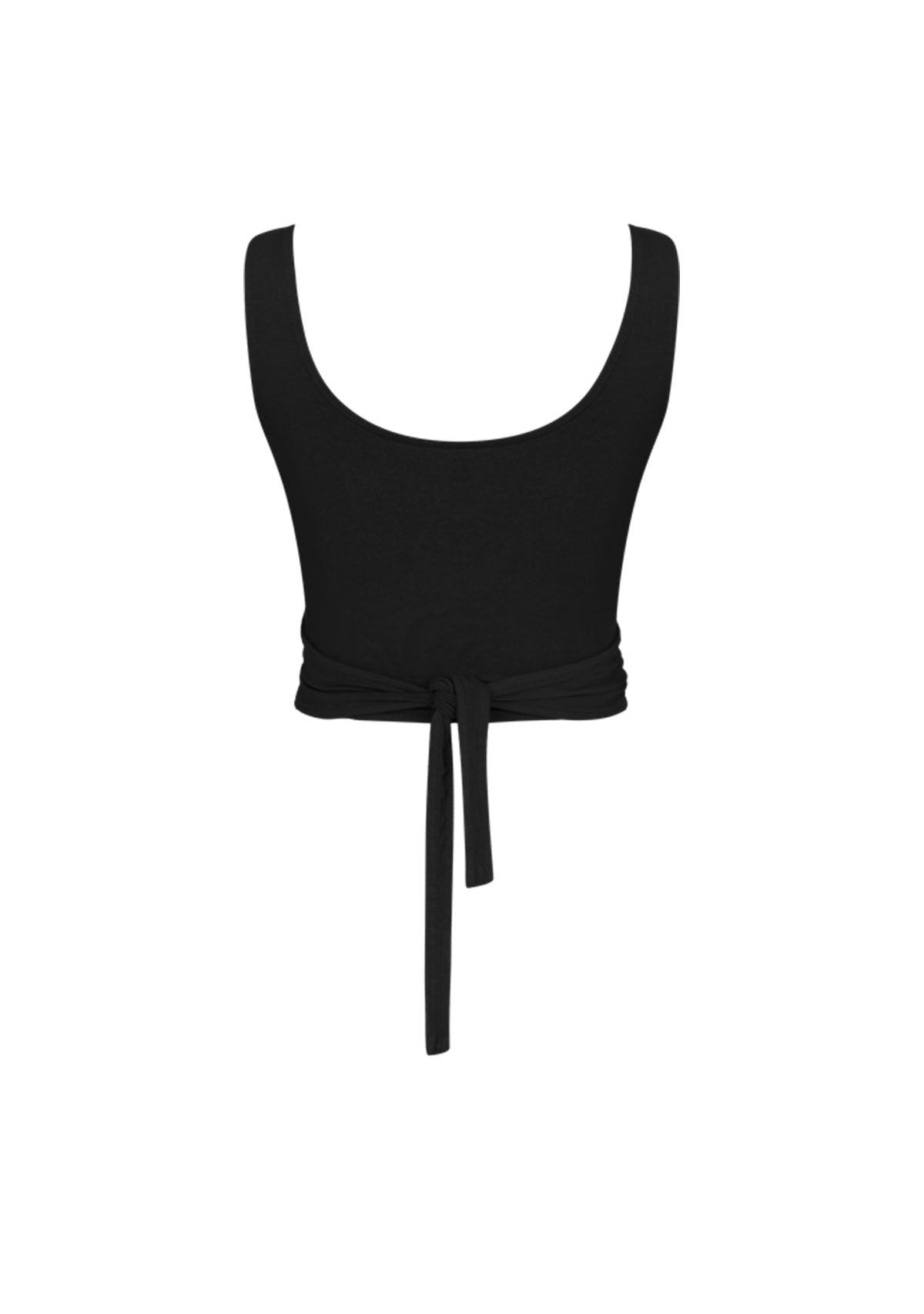 Black Wrap Top