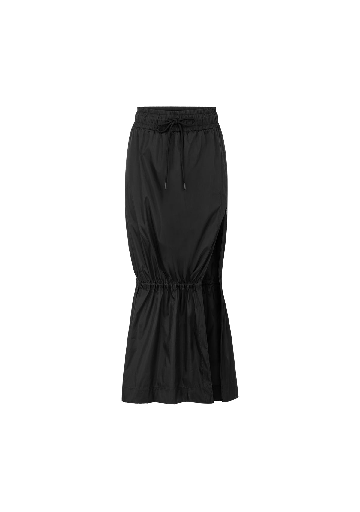 Paraşüt Kumaş Fonksiyonel Siyah Etek