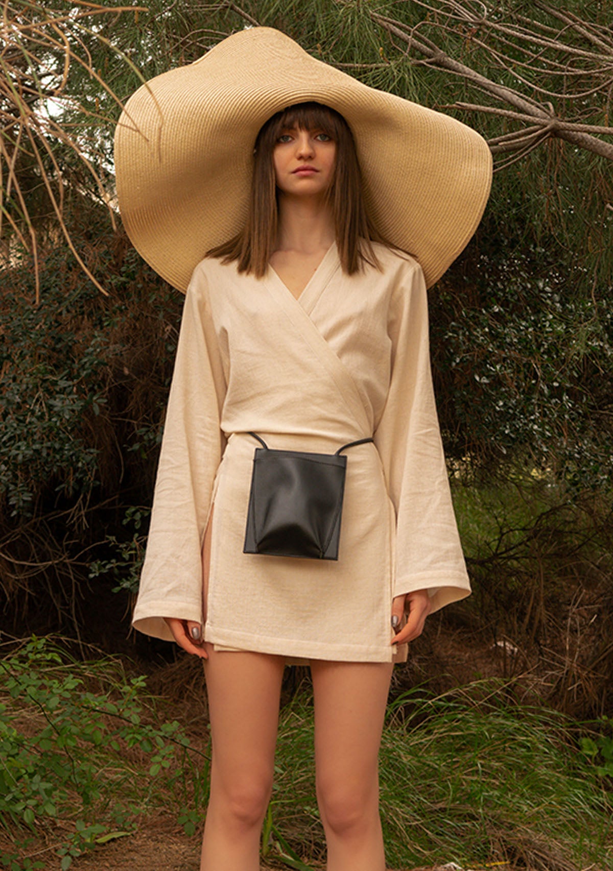 Black Vegan Leather Bag