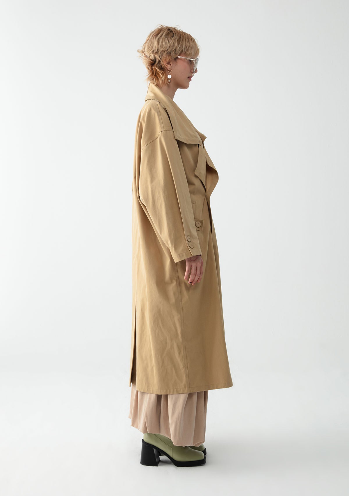 Cream Swan Trenchcoat