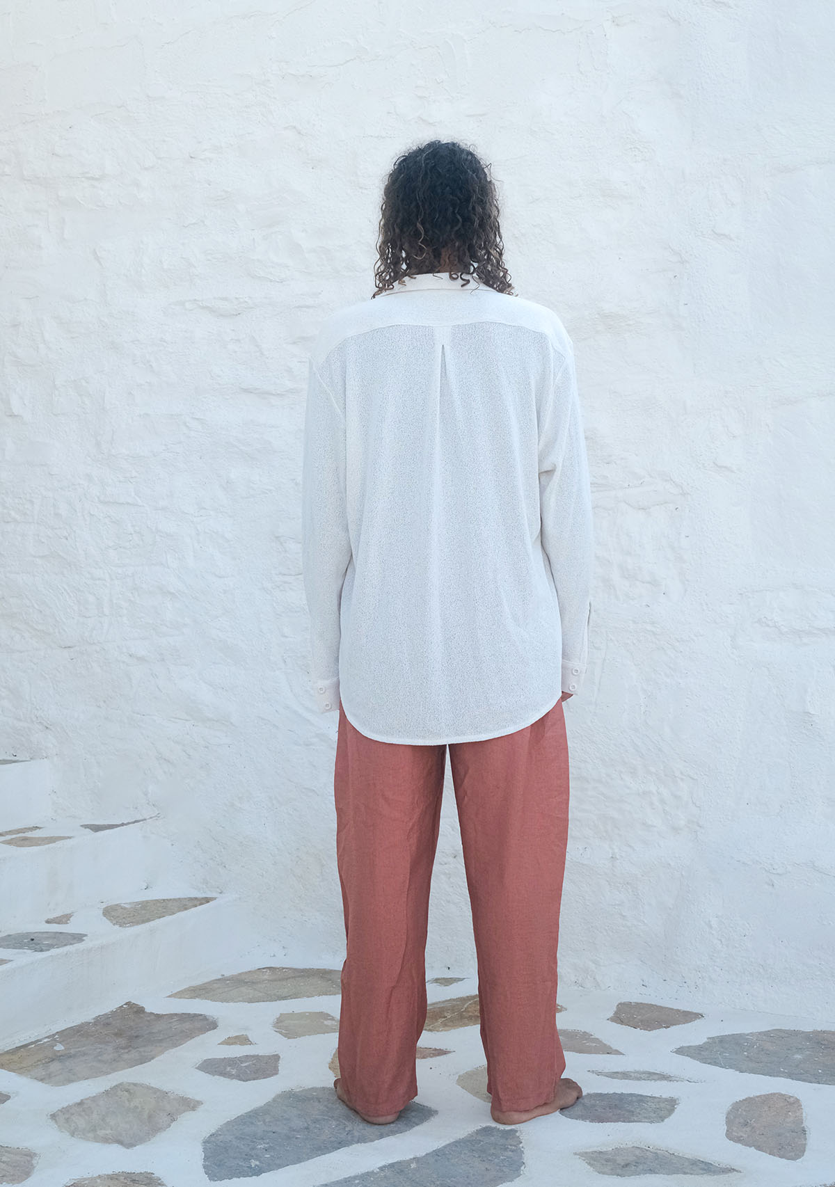 Cream Knit Shirt