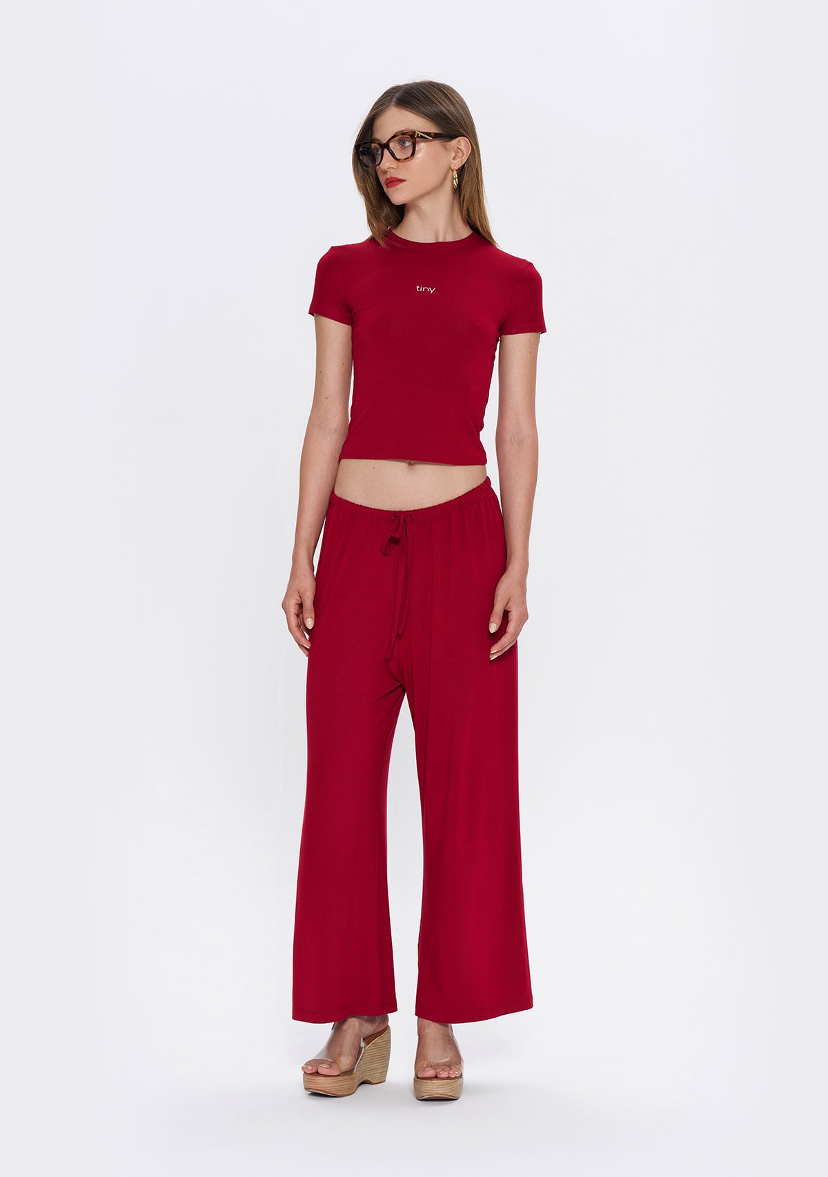 Everyday Burgundy Baby Tee T-Shirt