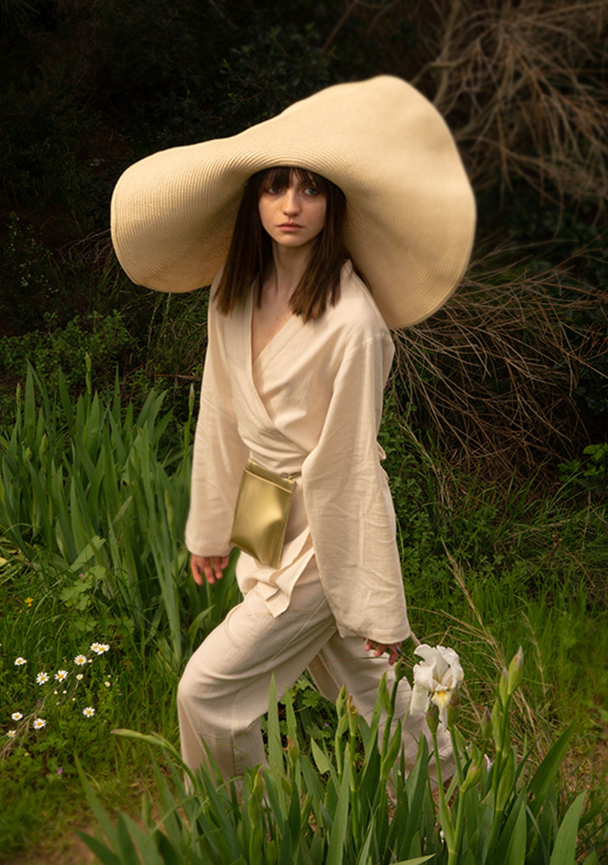 Gold Vegan Leather Bag