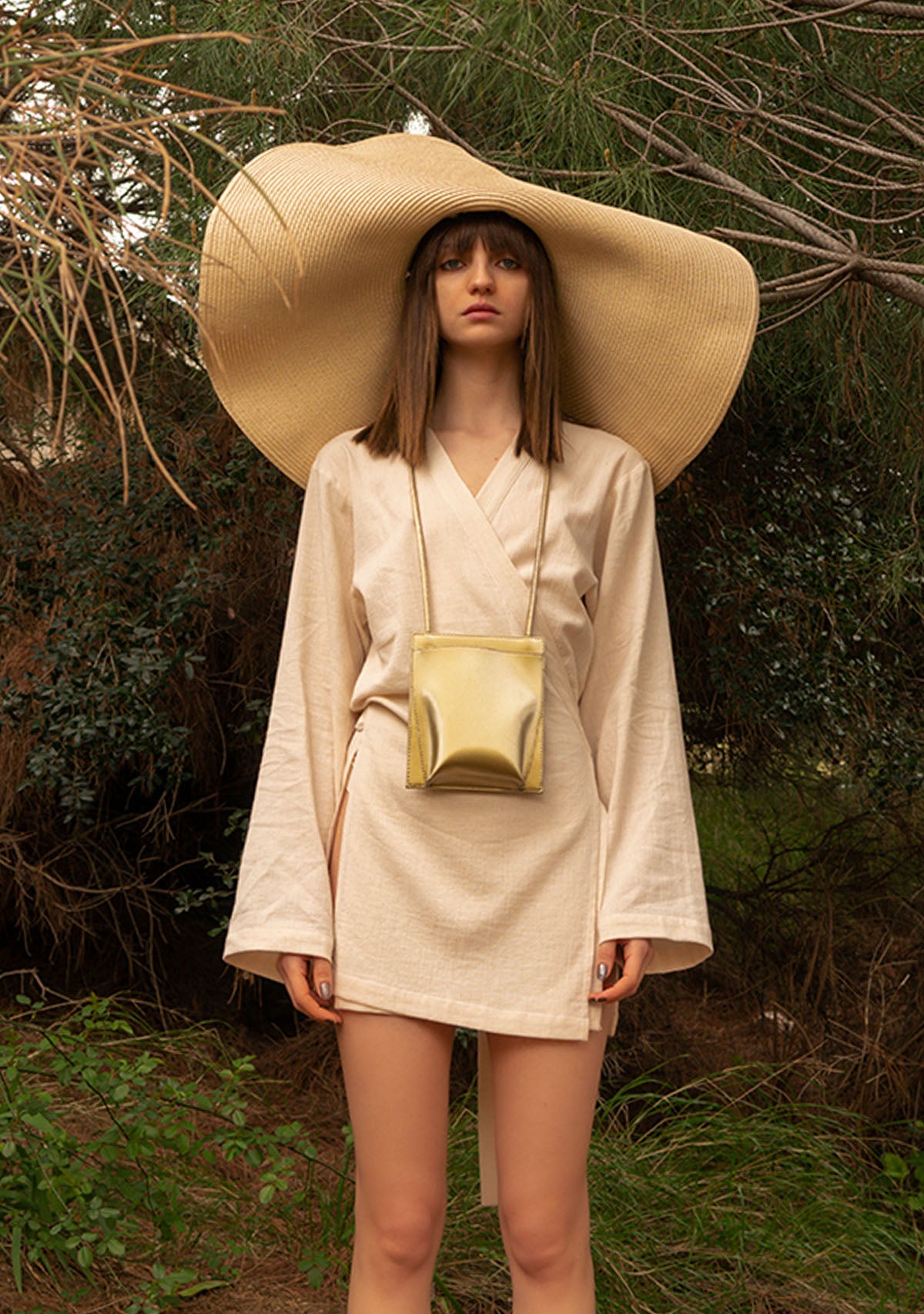 Gold Vegan Leather Bag