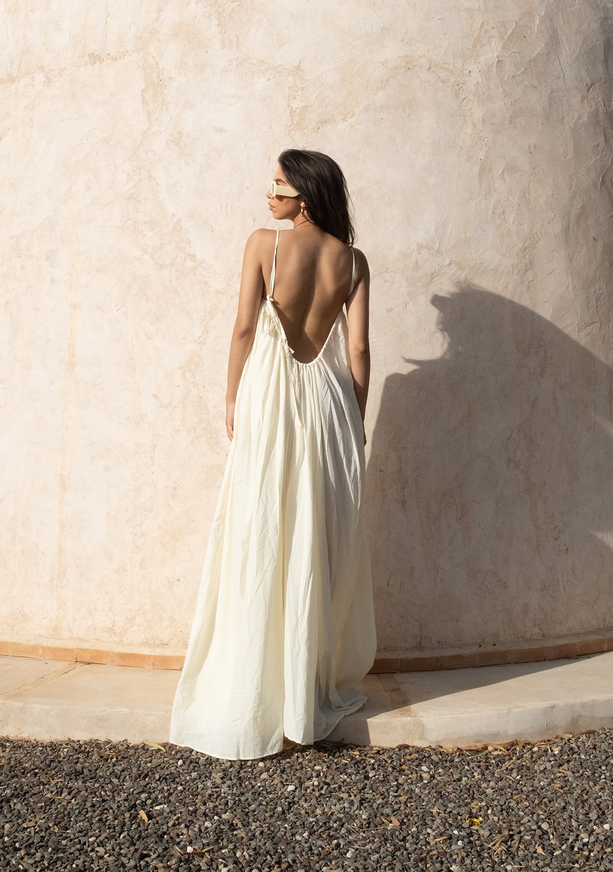 İp Askılı Geniş Kesim Limon Elbise