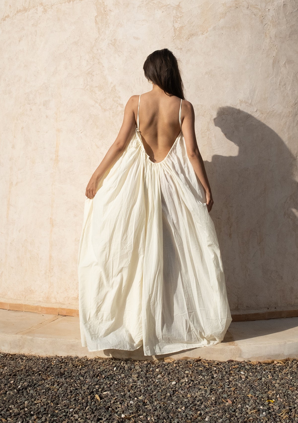 İp Askılı Geniş Kesim Limon Elbise