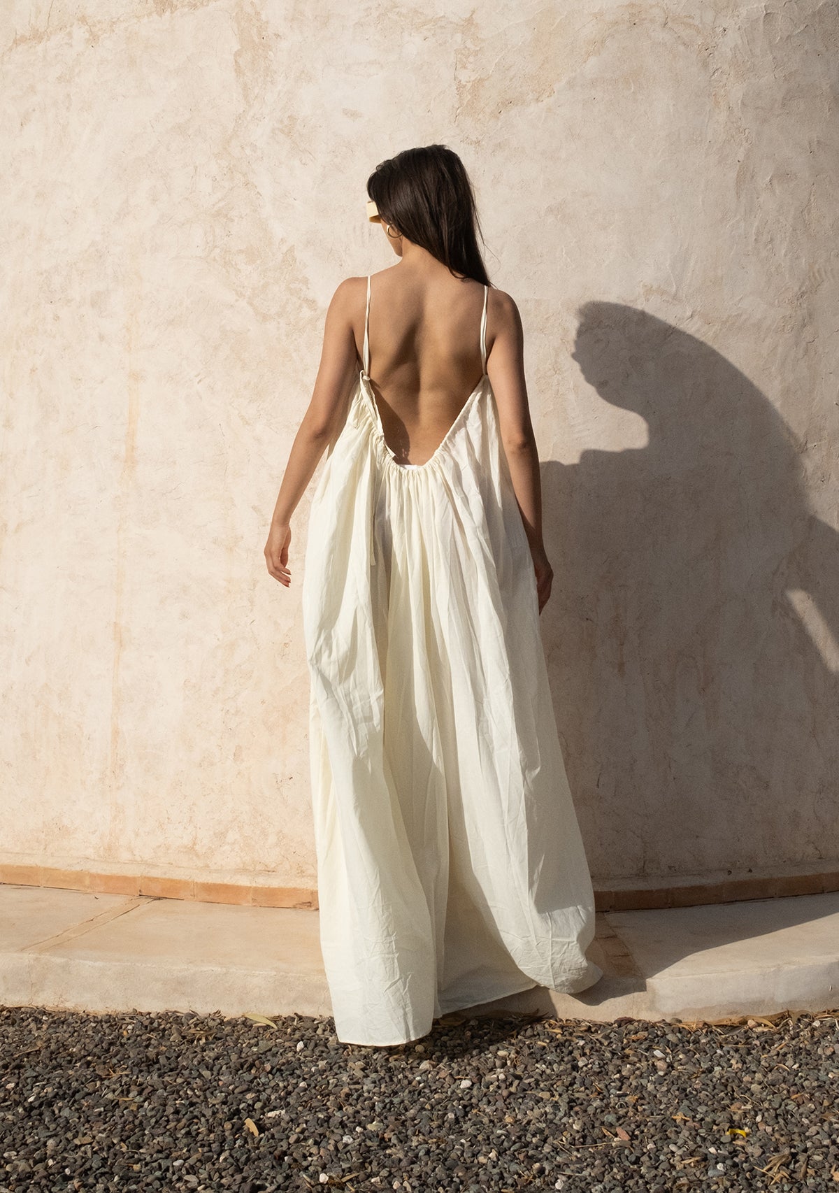 İp Askılı Geniş Kesim Limon Elbise