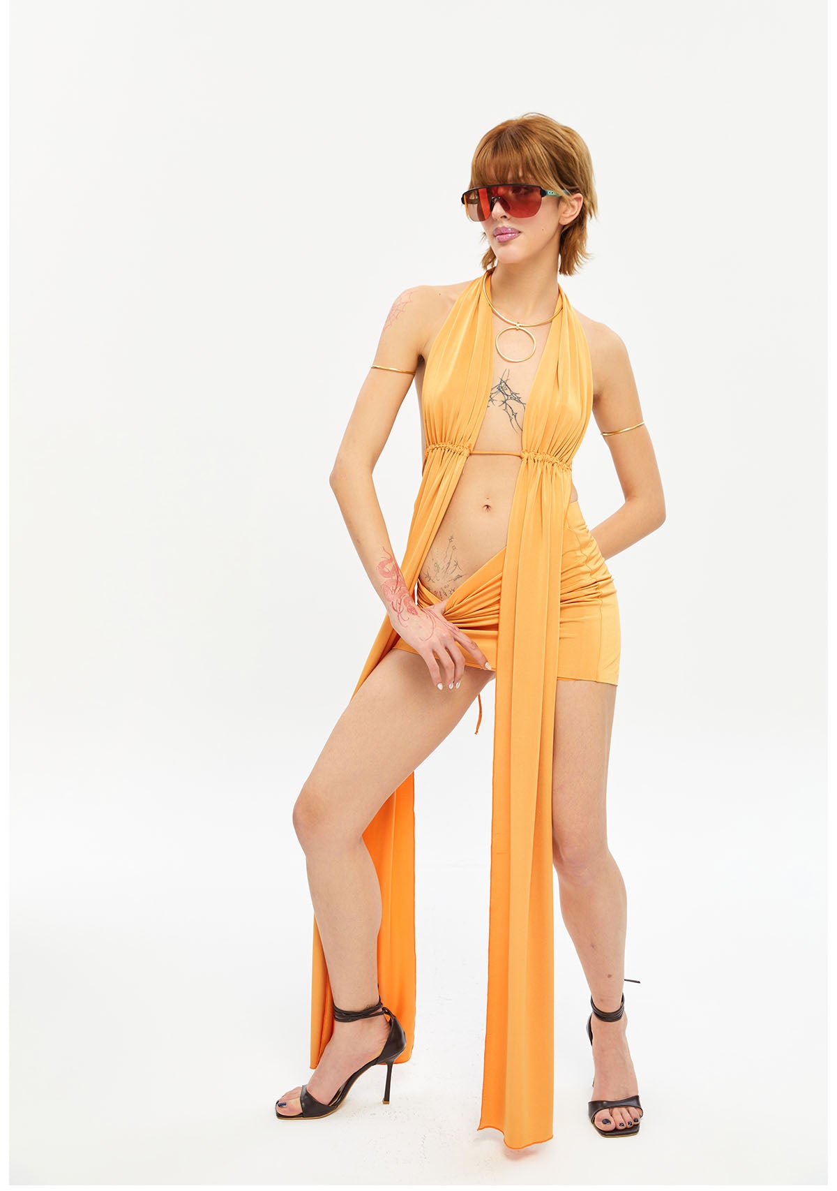 Lit Orange Blouse