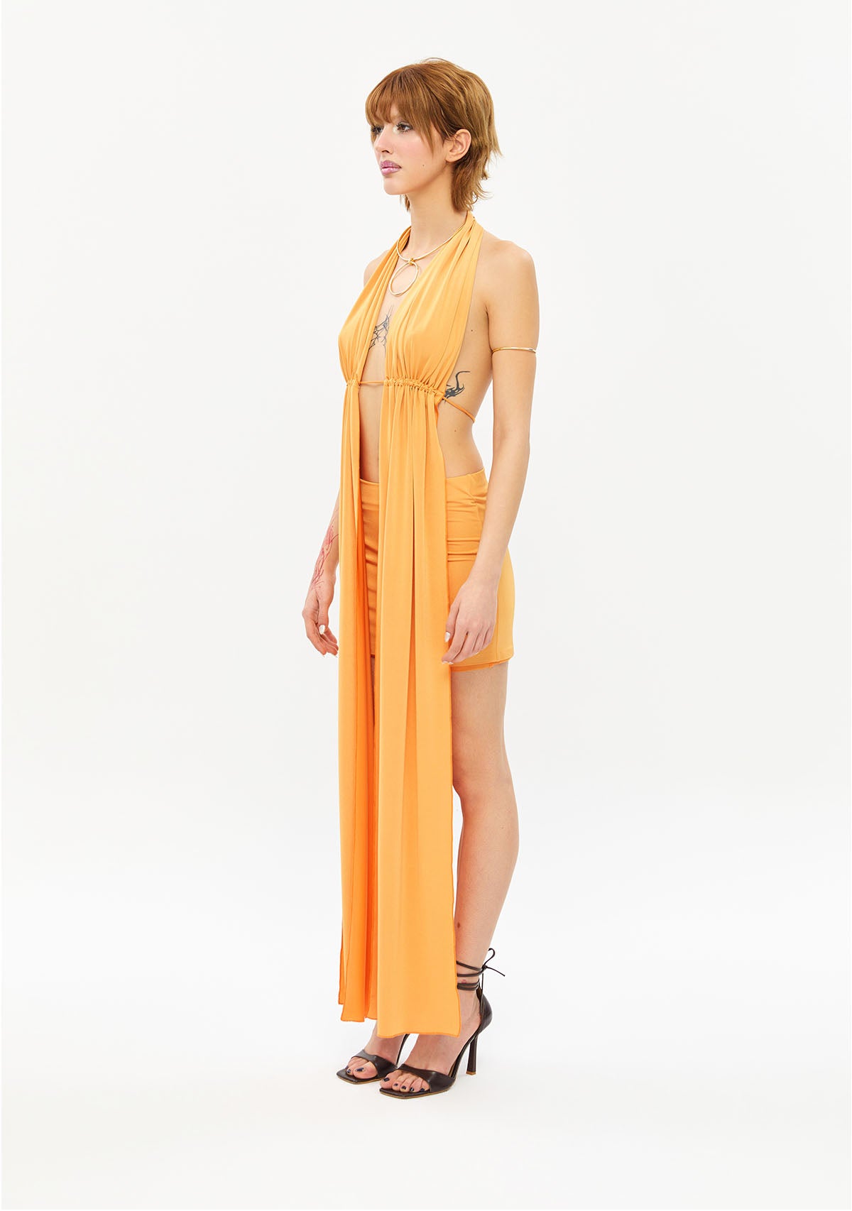 Lit Orange Blouse