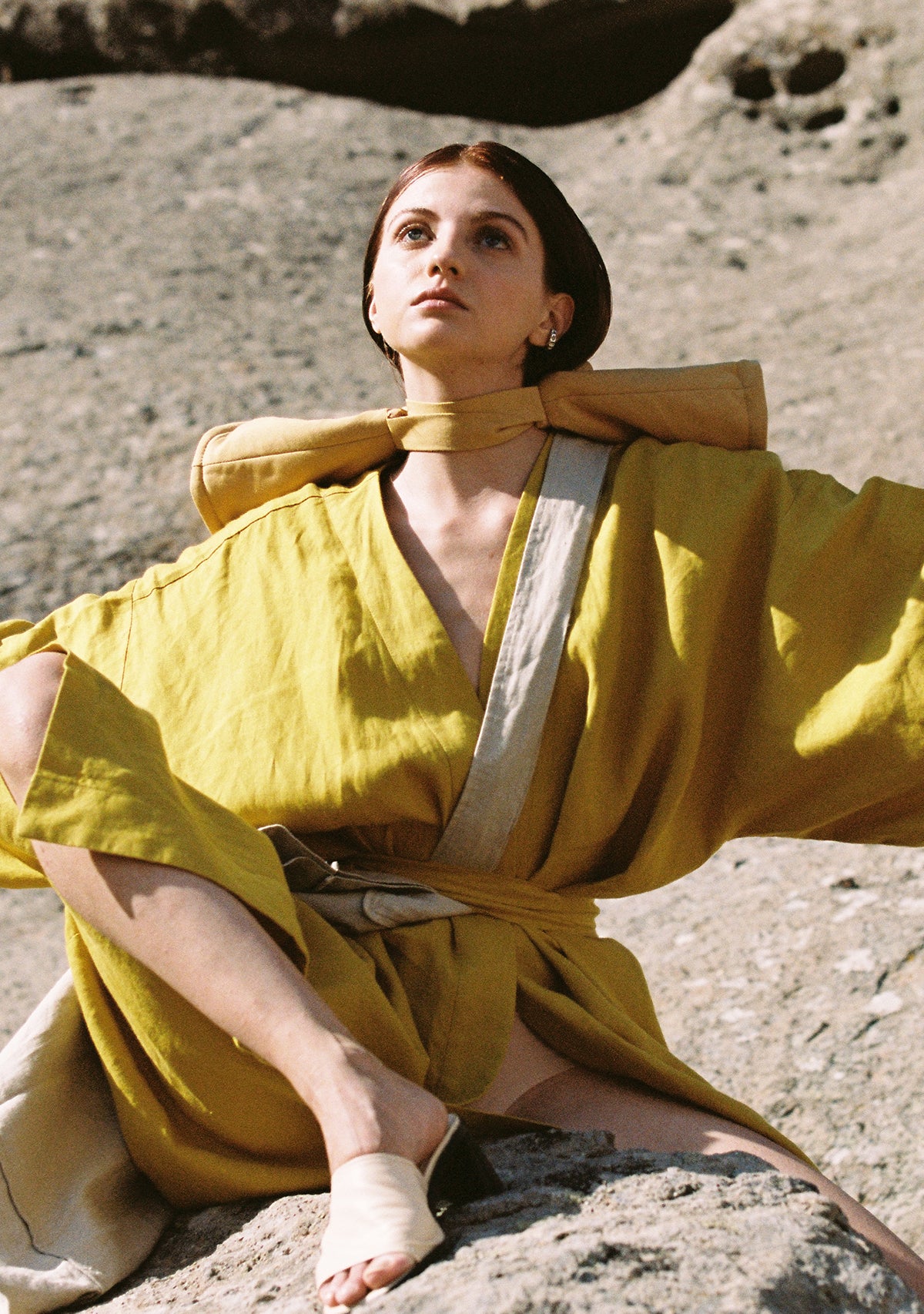 Hardal Keten Kimono
